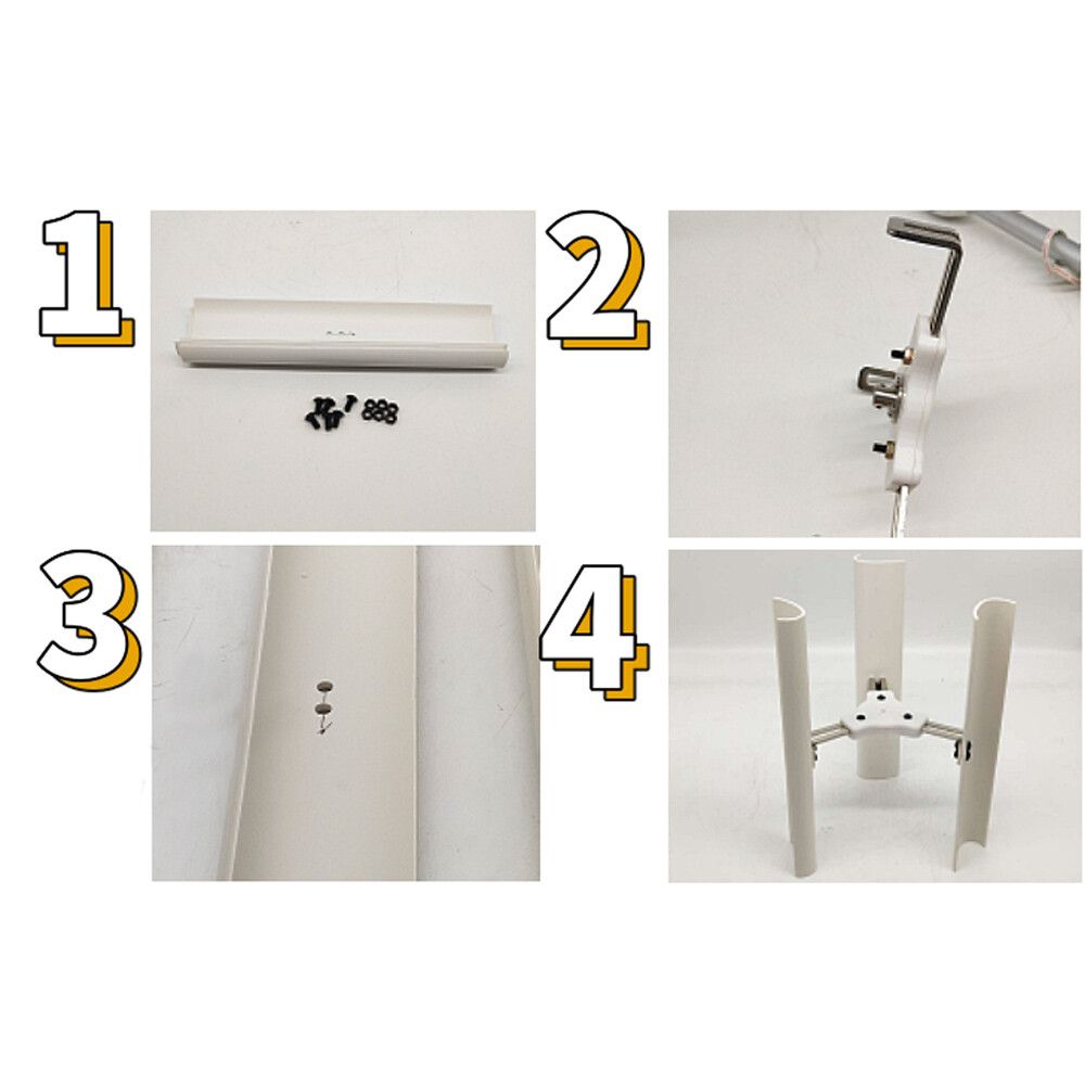 12V 3 Phase Permanent Magnet Generator Vertical Axis Wind Turbine Teach Model