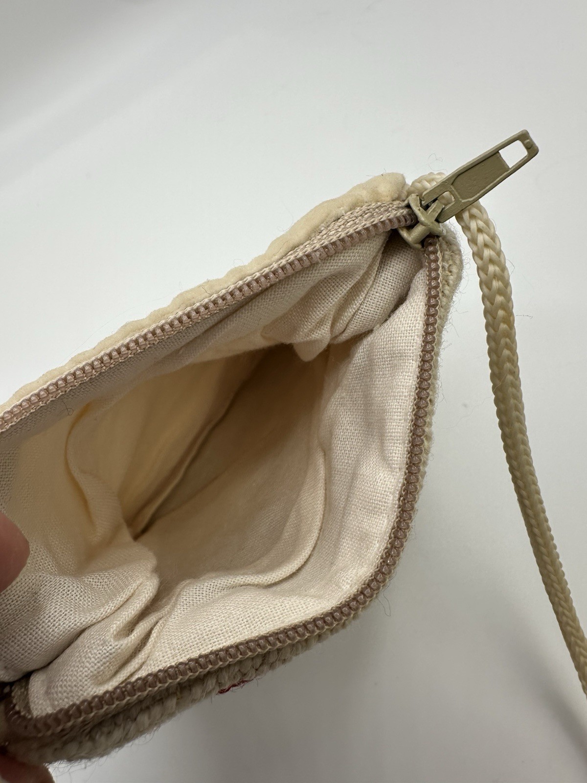 Vintage Needlepoint Cavalier King Charles Spaniel Crossbody Bag Purse