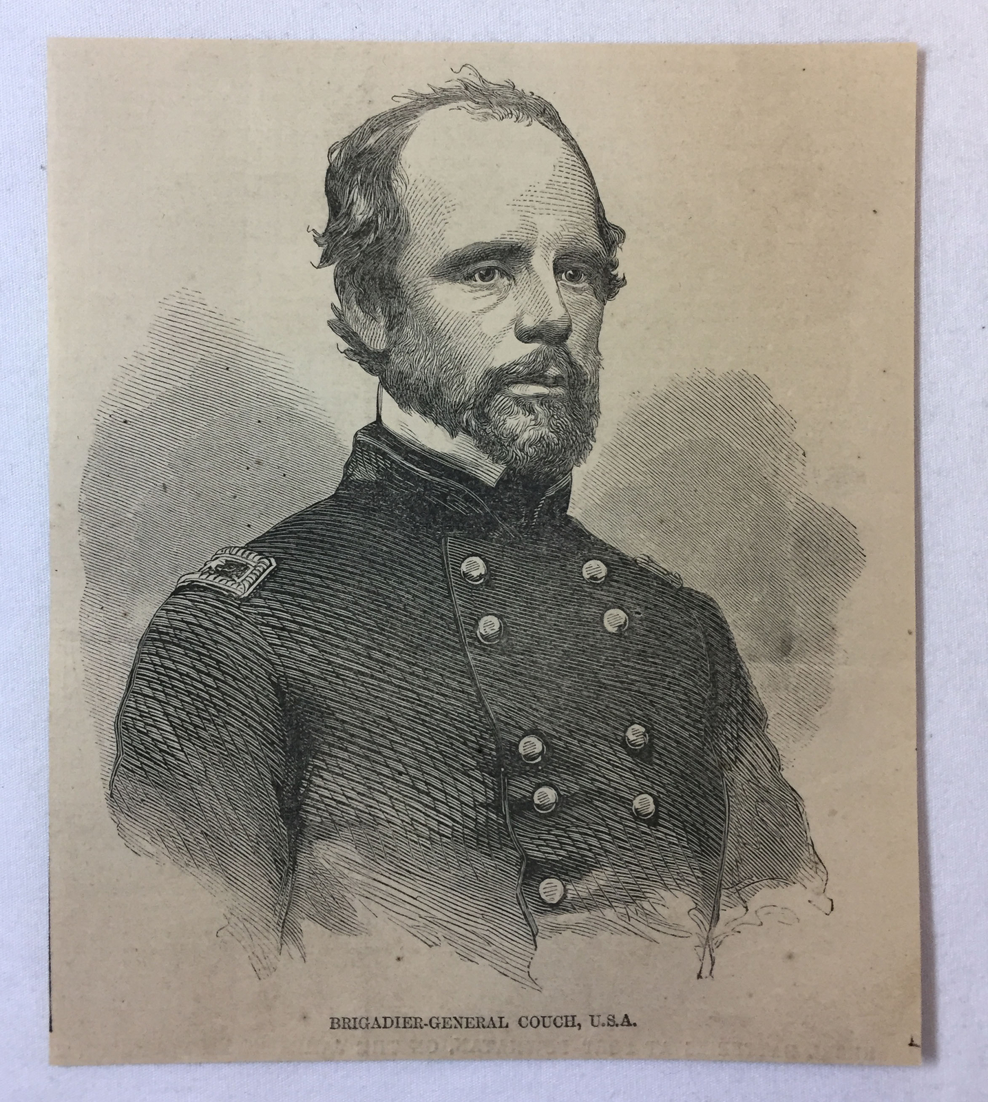 1862 magazine engraving~ BRIGADIER GENERAL DARIUS N COUCH
