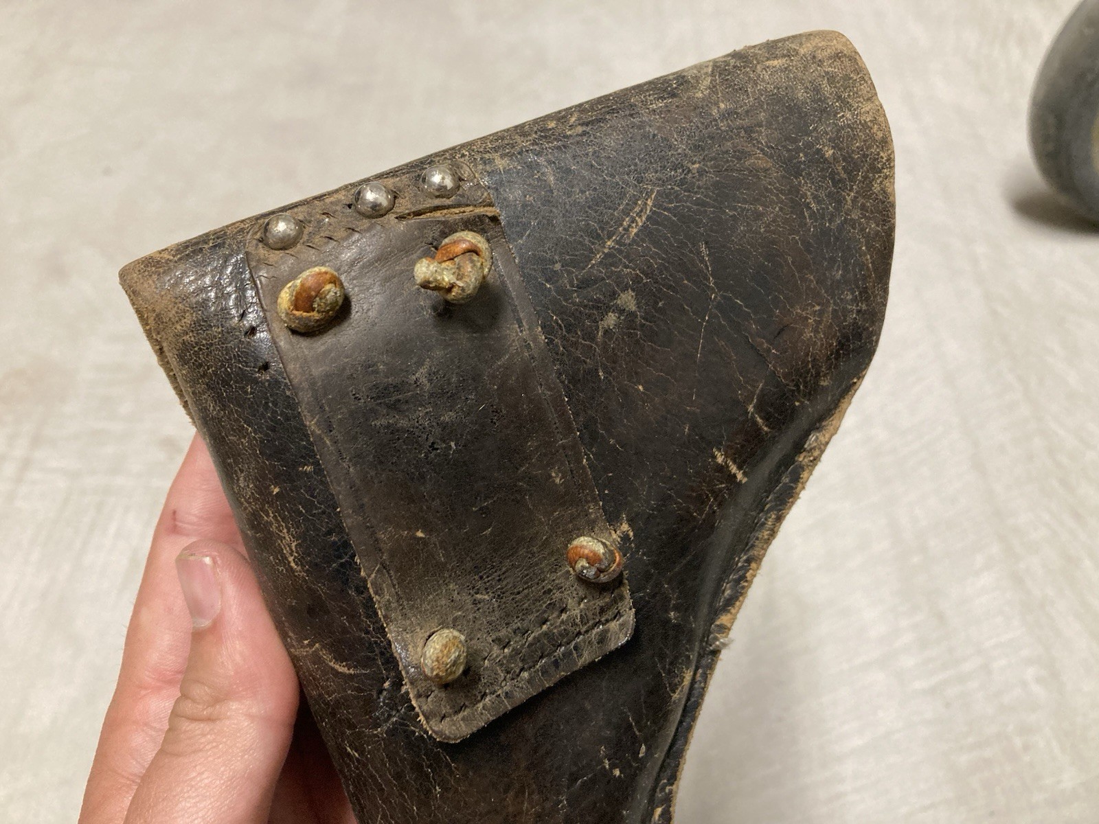 Original WW2 Era German Pistol Leather Holster WALTHER PPK WWII Field Gear