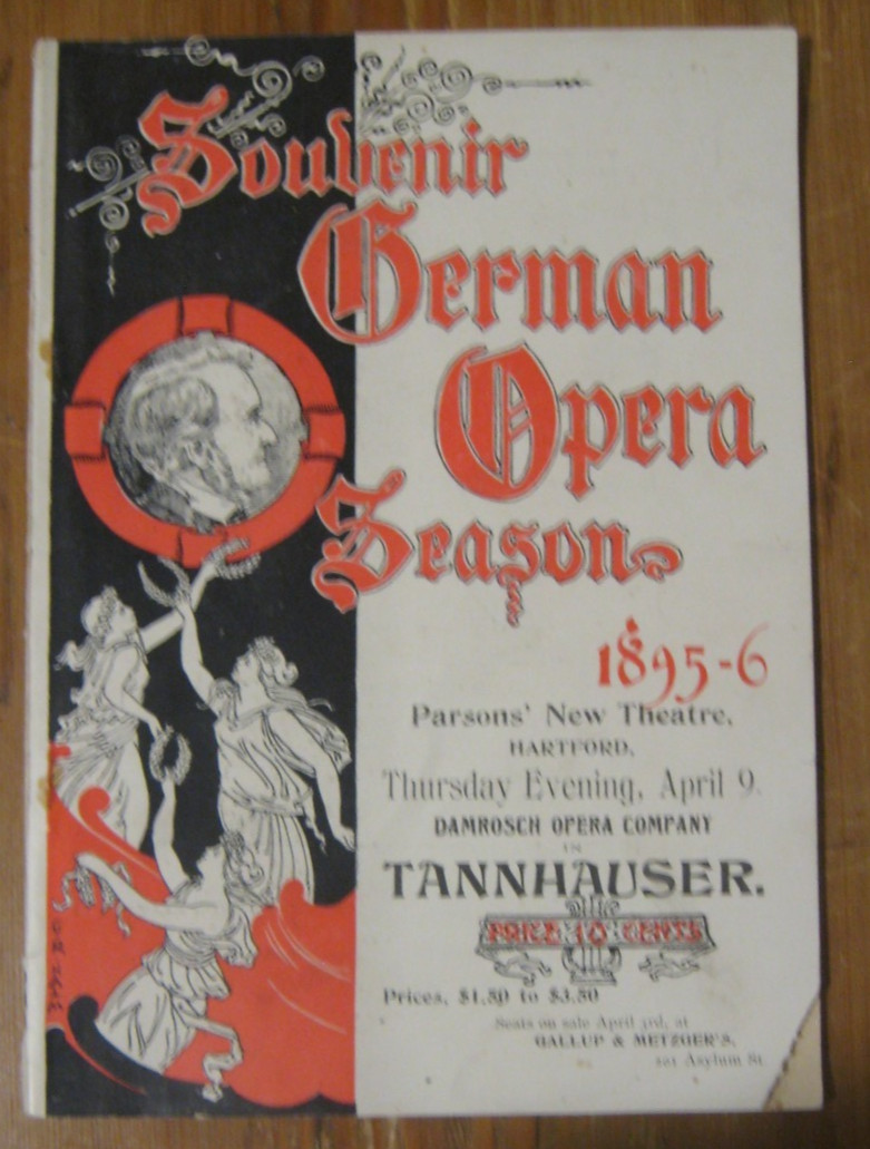Souvenir Season Of Wagner Opera In German 1895-96, by Damrosch Opera Co.