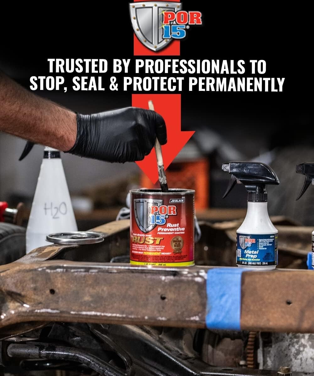 POR-15 45404 (Semi Gloss Black Rust Preventive Paint - 1 Quart FRESH STOCK NEW)