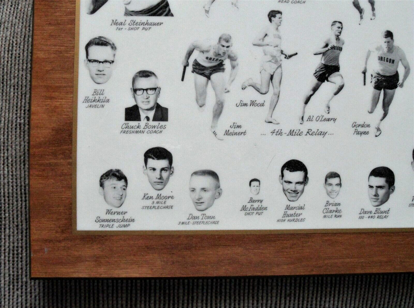 orig. 1965 NCAA Track and Field Champions Oregon Ducks *PHOTO-PLAQUE* 22 Photos