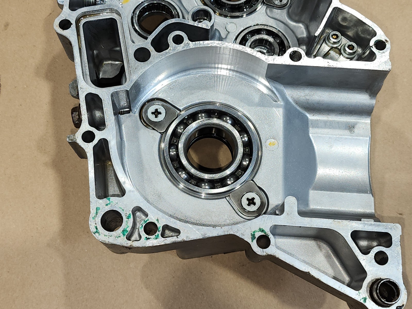 2015 Suzuki RMZ250 RMZ 250 OEM Left & Right Engine Crankcase Case Bottom End