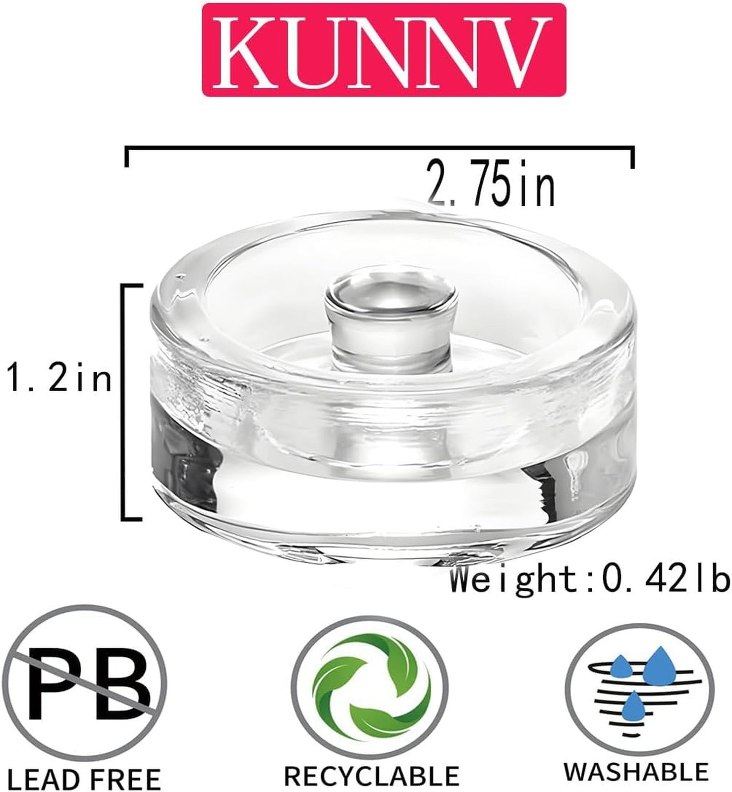 1 pack Glass Weights and 2 Fermentation Airlock Lids for Wide Mouth Mason Jar...