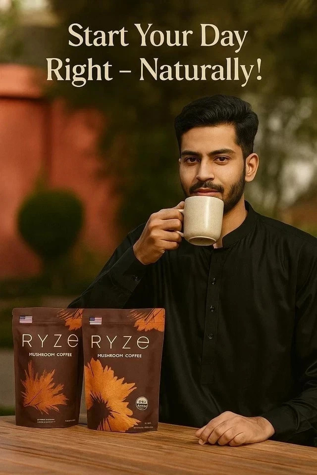 2 Pack Organic Mushroom Coffee W/ 1 Acacia Spoon 100% Authentic FREE SHIPPING