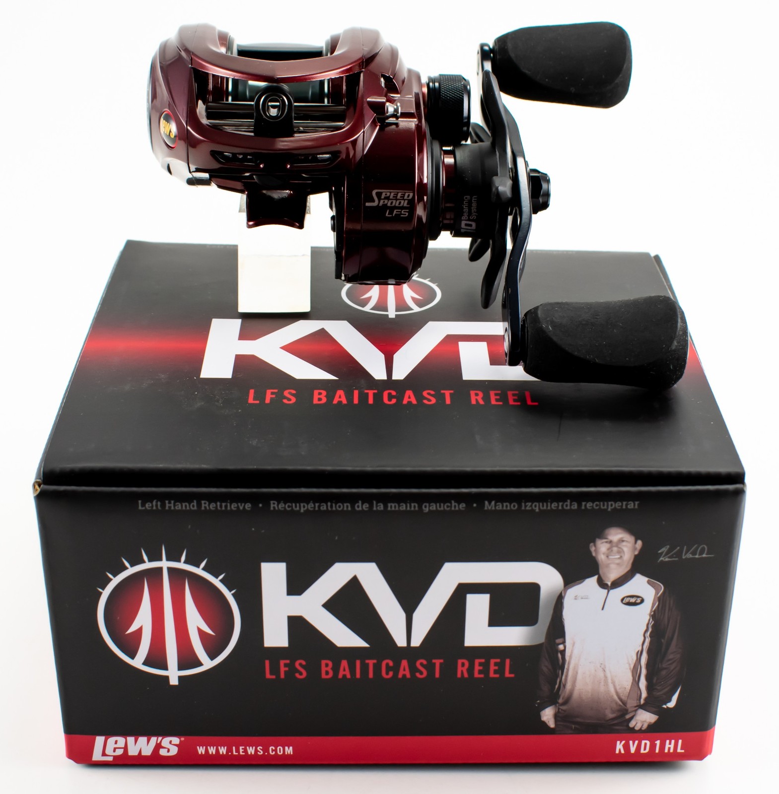 LEW'S KVD LFS KVD1HL 6.2:1 GEAR RATIO LEFT HAND BAITCAST REEL