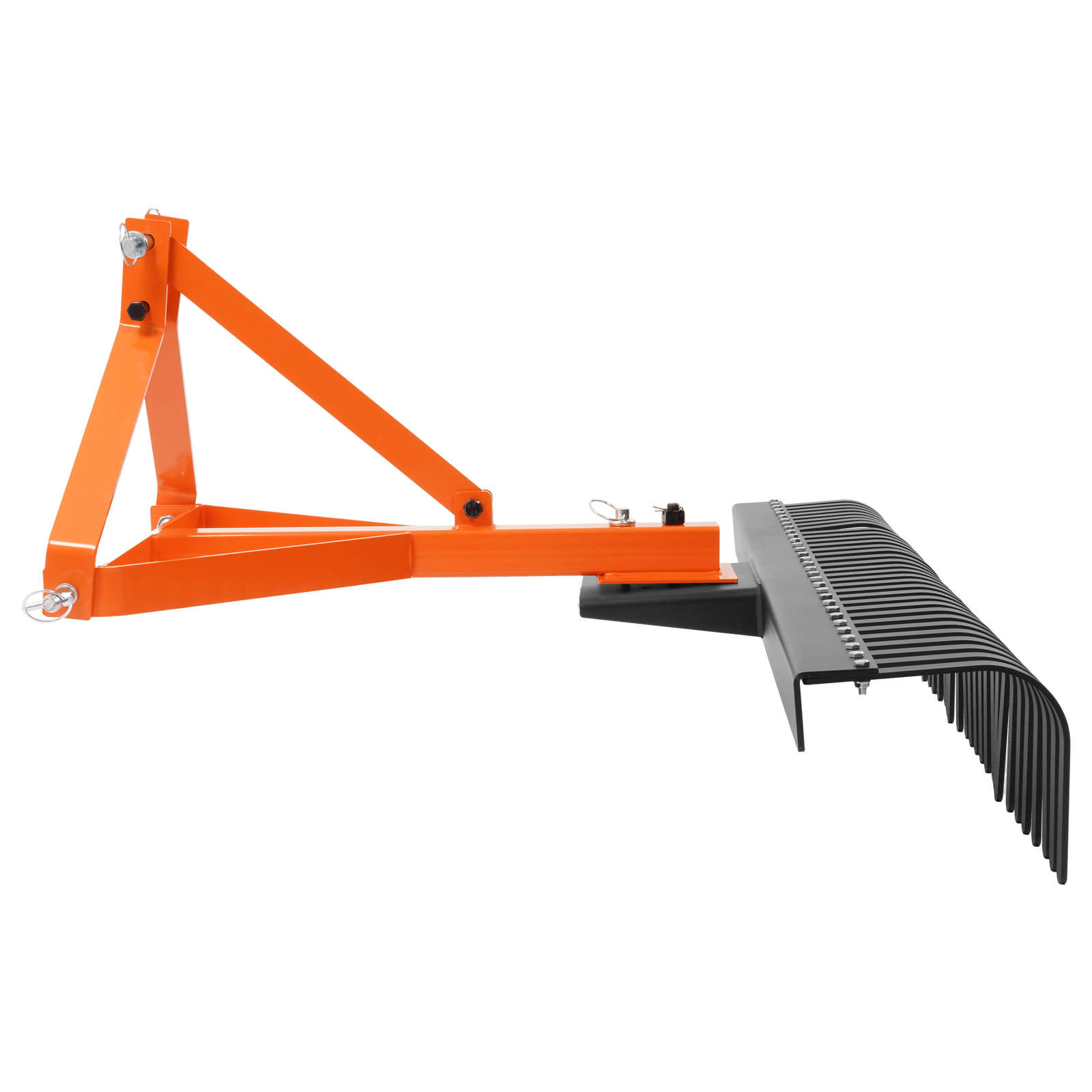 Garden Tool 60" 5 FT 3-Point Landscape Rock Rake For CAT 1 Tractor Grass Comb