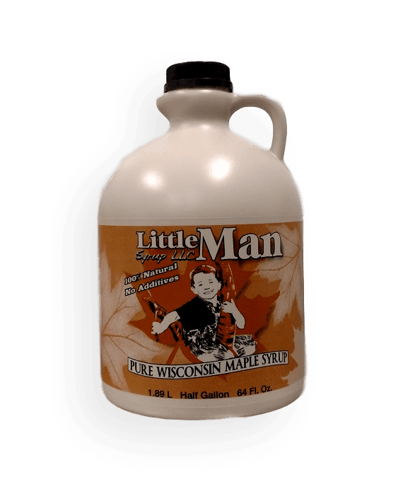 100% Pure Wisconsin Maple Syrup Grade A Dark Robust Half Gallon