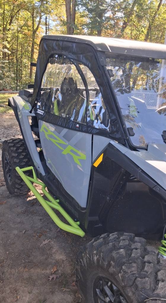 KEMIMOTO UTV Cab Enclosure Set Soft Upper Door for Polaris RZR XP 1000 2024-2025