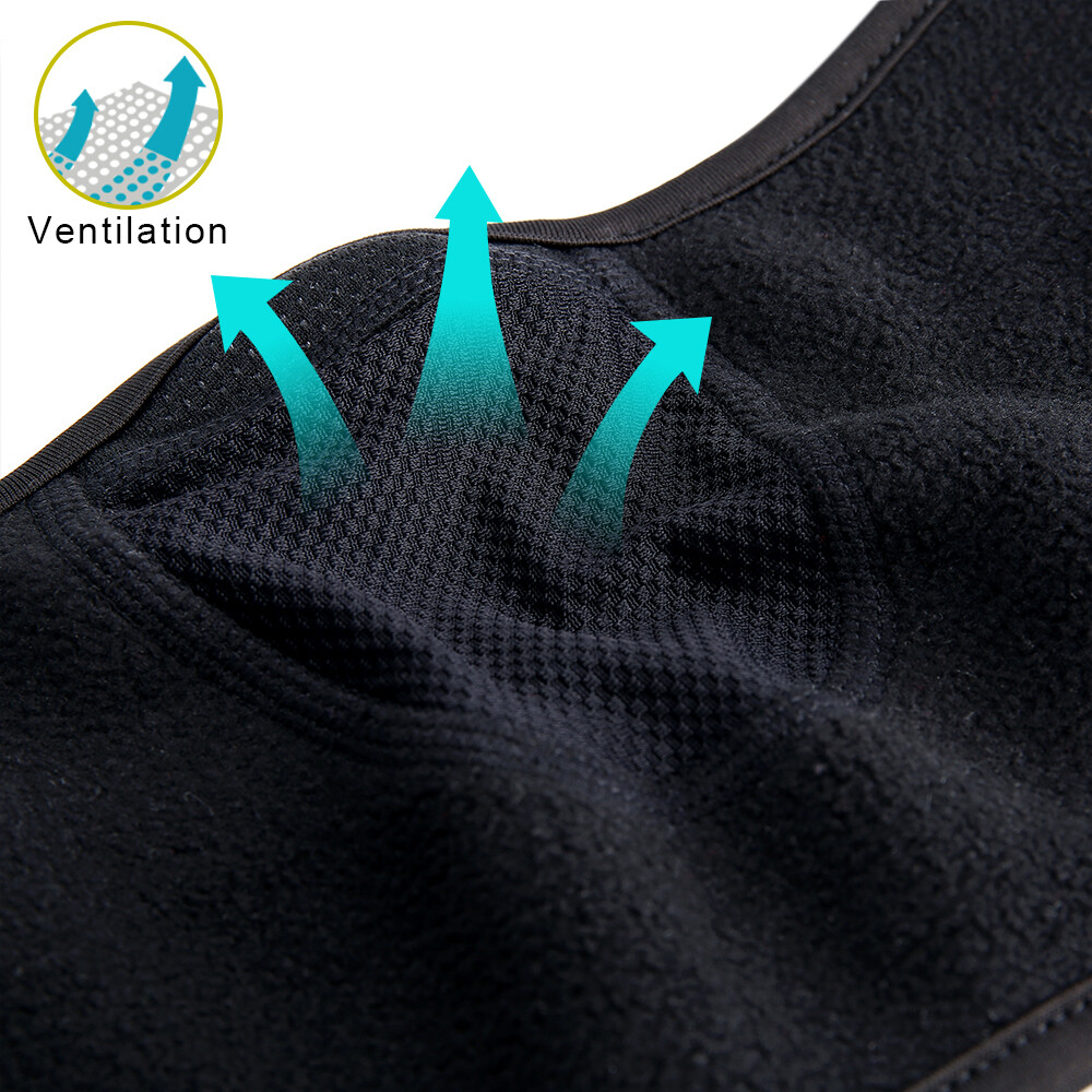 Winter Thermal Face Mask Ear Warmer Ski Riding Motorcycle for Cold Weather Black