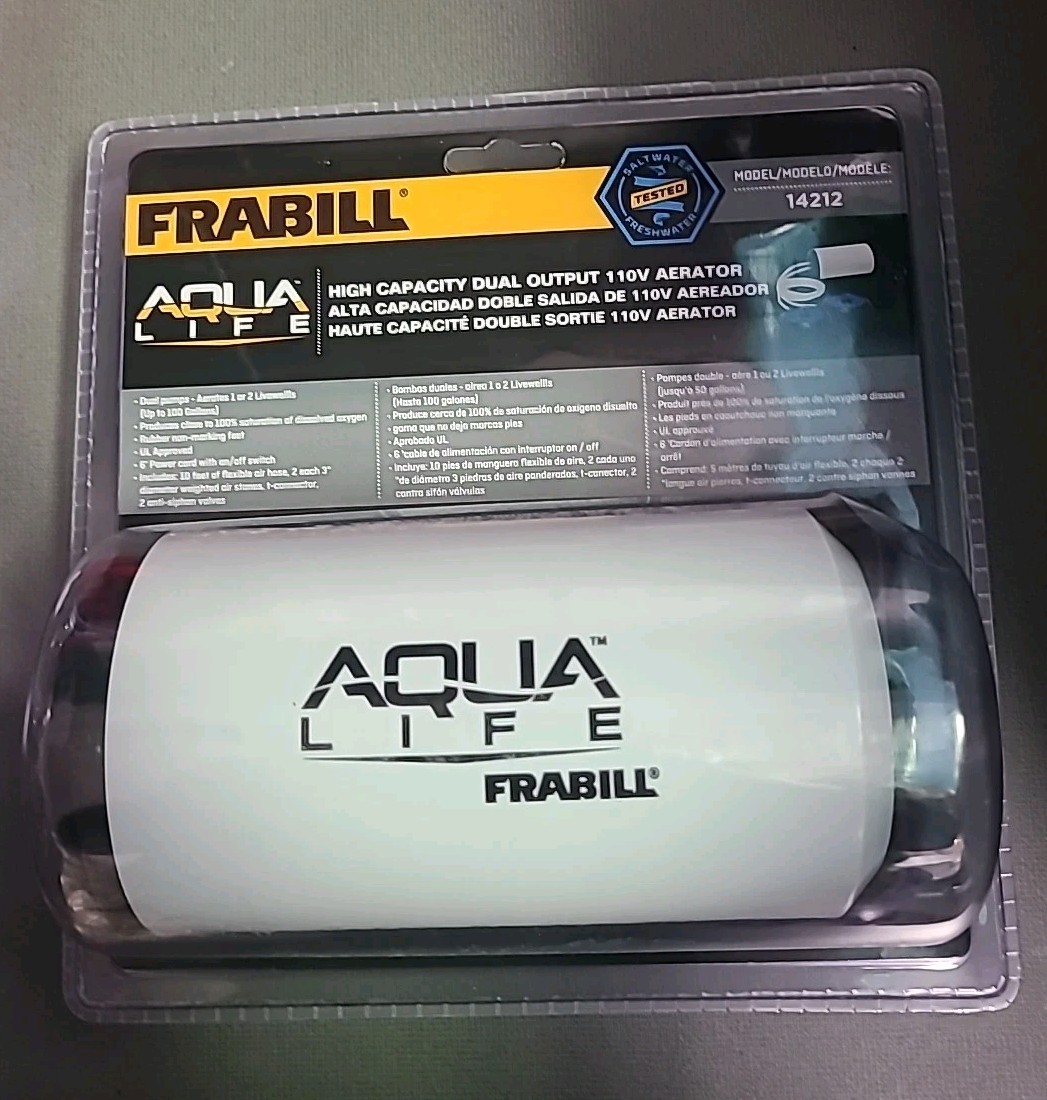 Frabill Aqua-Life Aerator Dual Output 110V - Greater Than 100 Gallons FREE SHIP