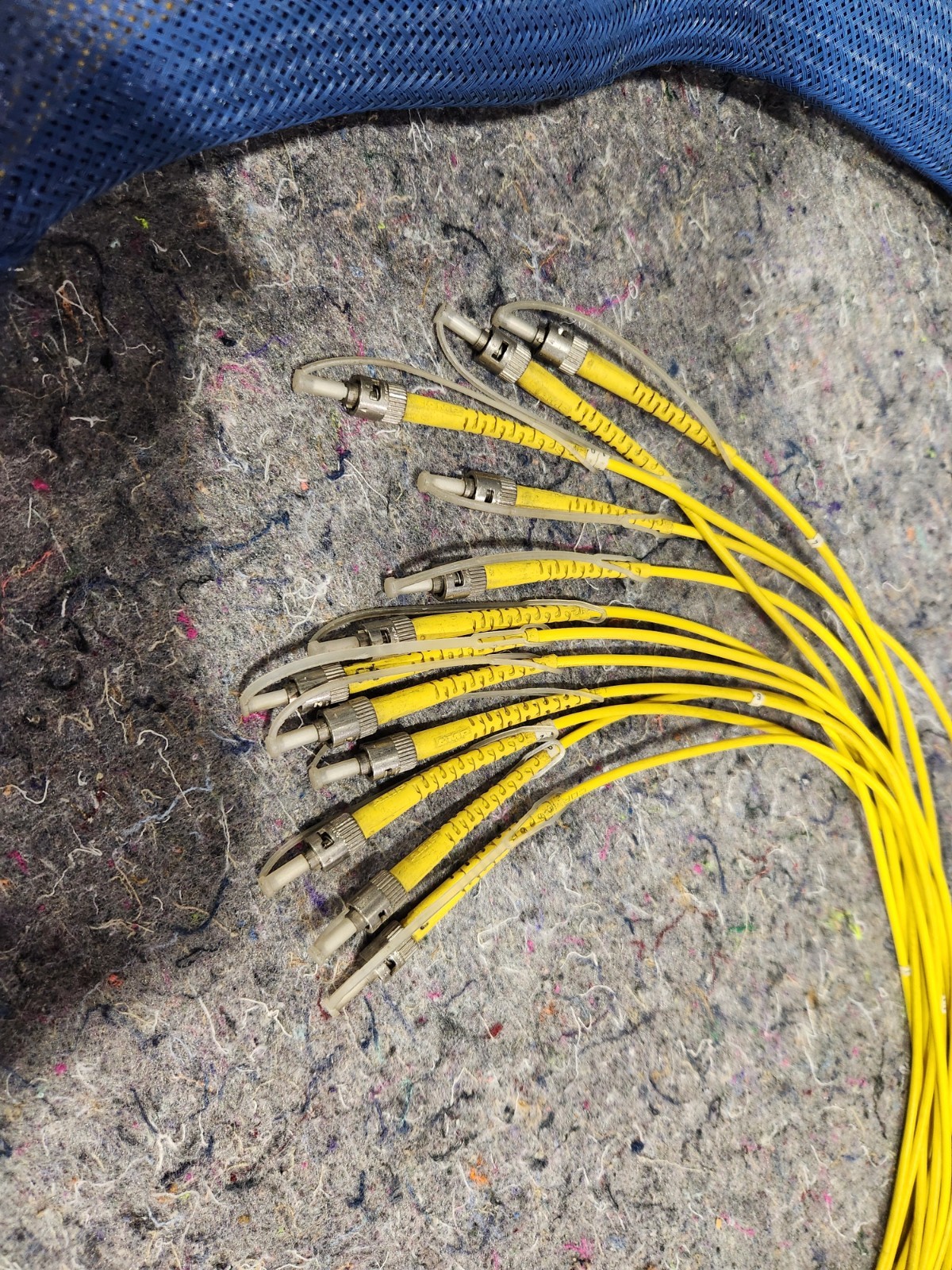250' Telecast System TAC 12-Strand ST/ST Broadcast Single Mode Fiber Optic Cable