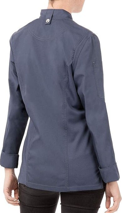 Chef Works Women's Hartford Cool Vent Chef Coat #BCWLZ005 - Blue - Size Large