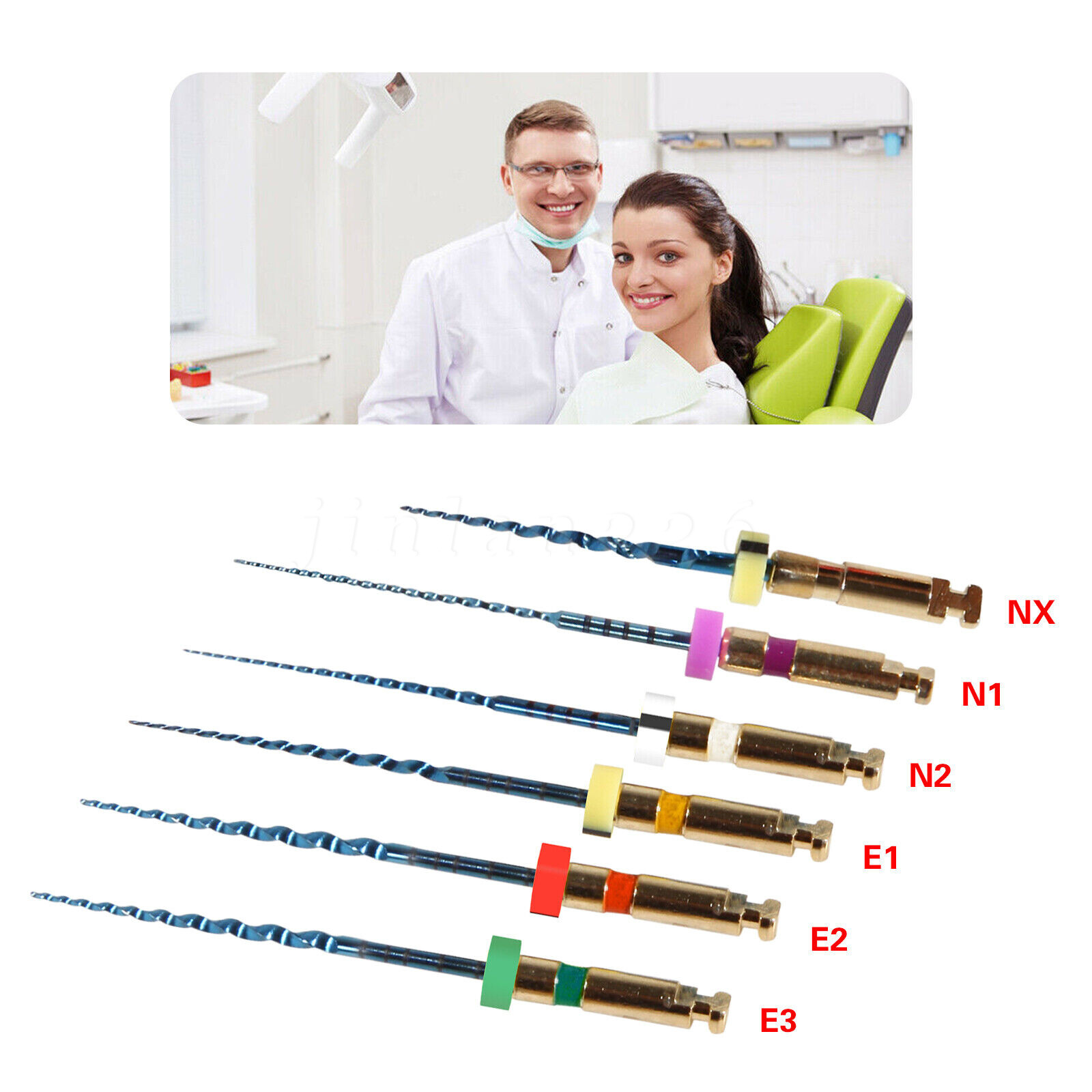 Endo Rotary Files SX-F3 X-Pro Gold Taper Files X3 Pro Gold Niti Files 21/25/31mm