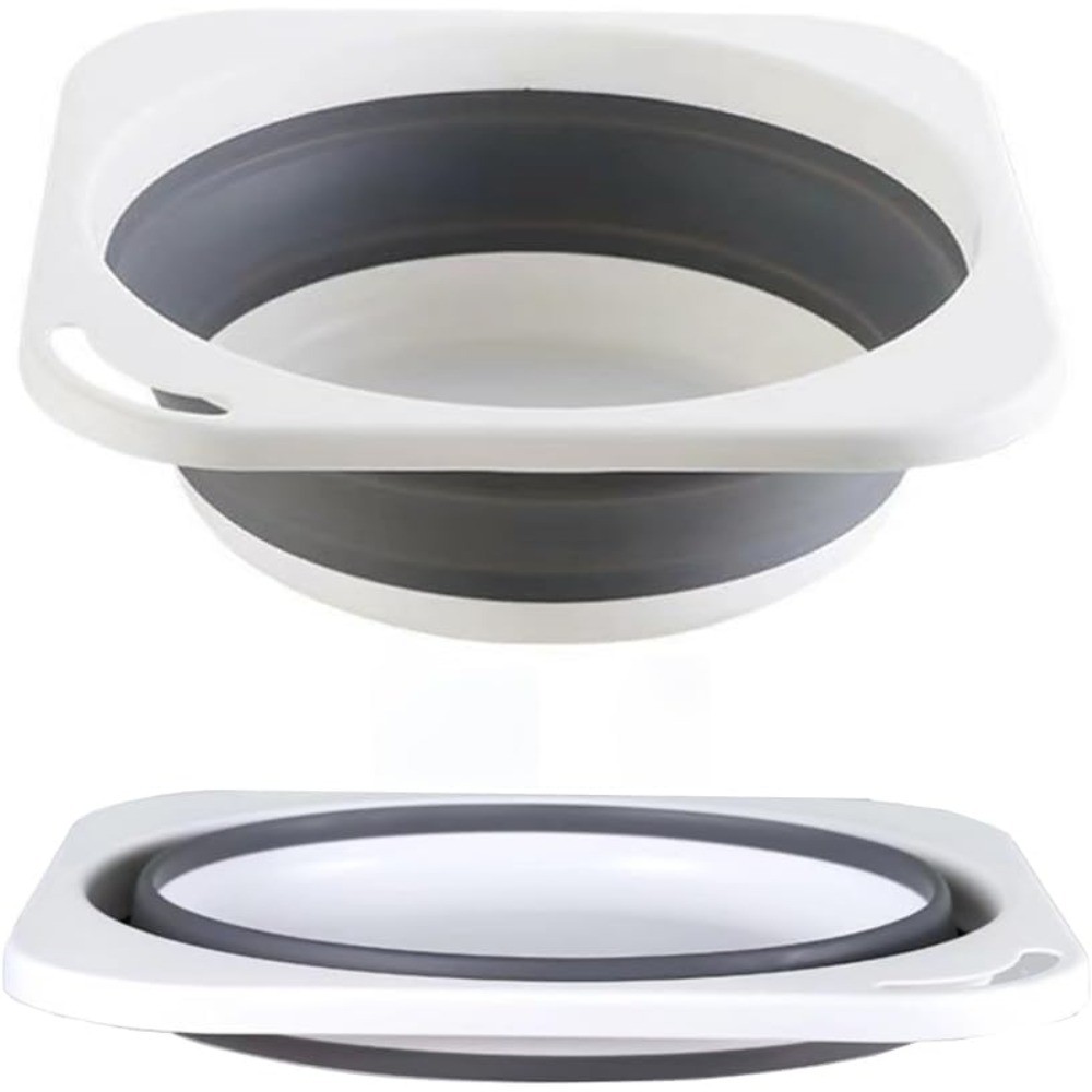Collapsible Plastic Wash Basin 5L 1.4 Gallon Foldable Dishpan Small Bathtub