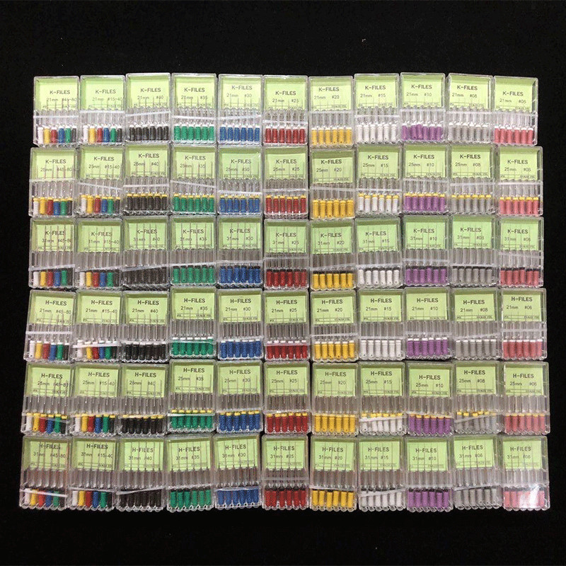 Dental Endodontic Endo Root Canal H/K-Files File Niti/Steel 21/25/31 mm Hand Use