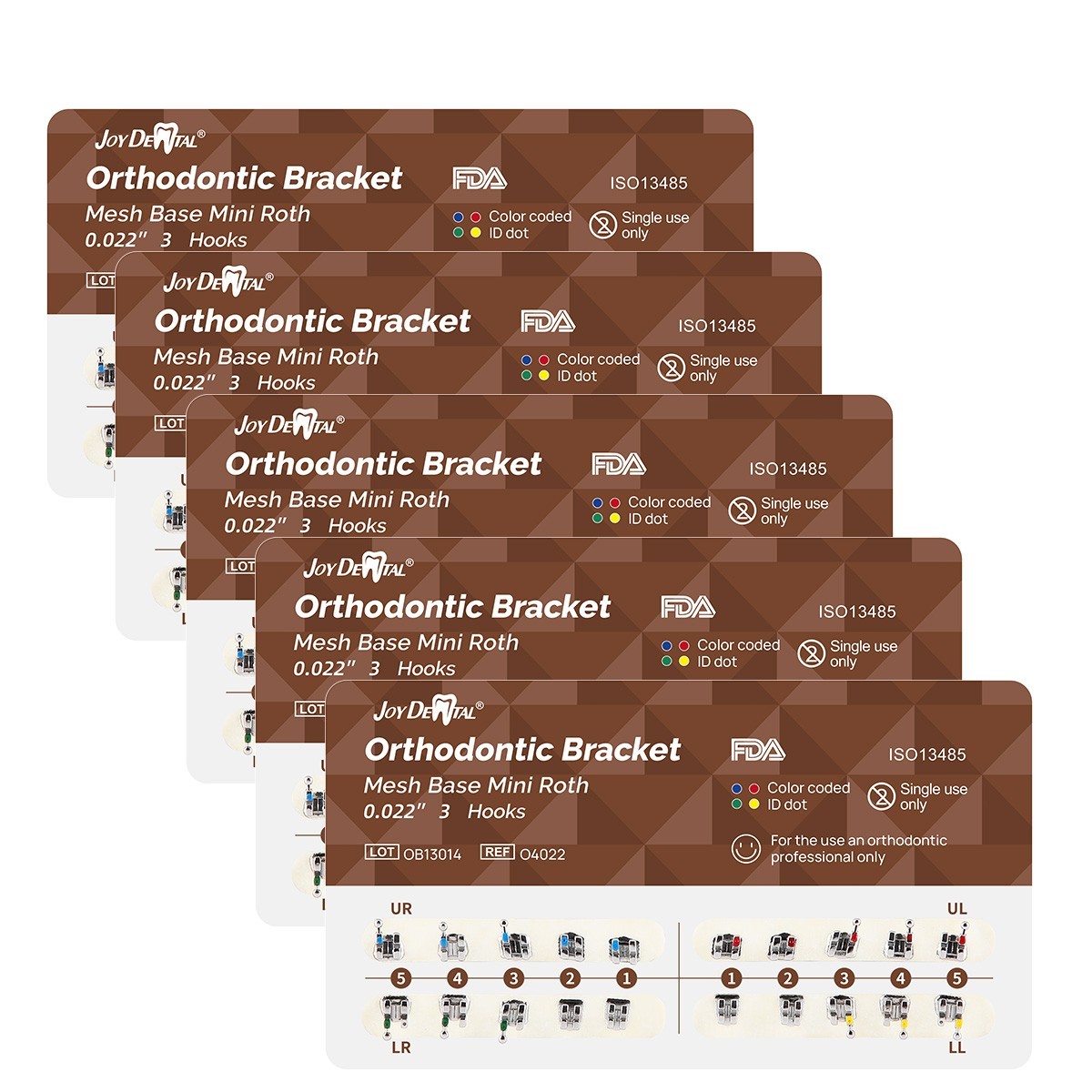 20pcs/pack Dental Orthodontic Brackets Braces Mesh Base Mini Roth 022 Hooks MIM