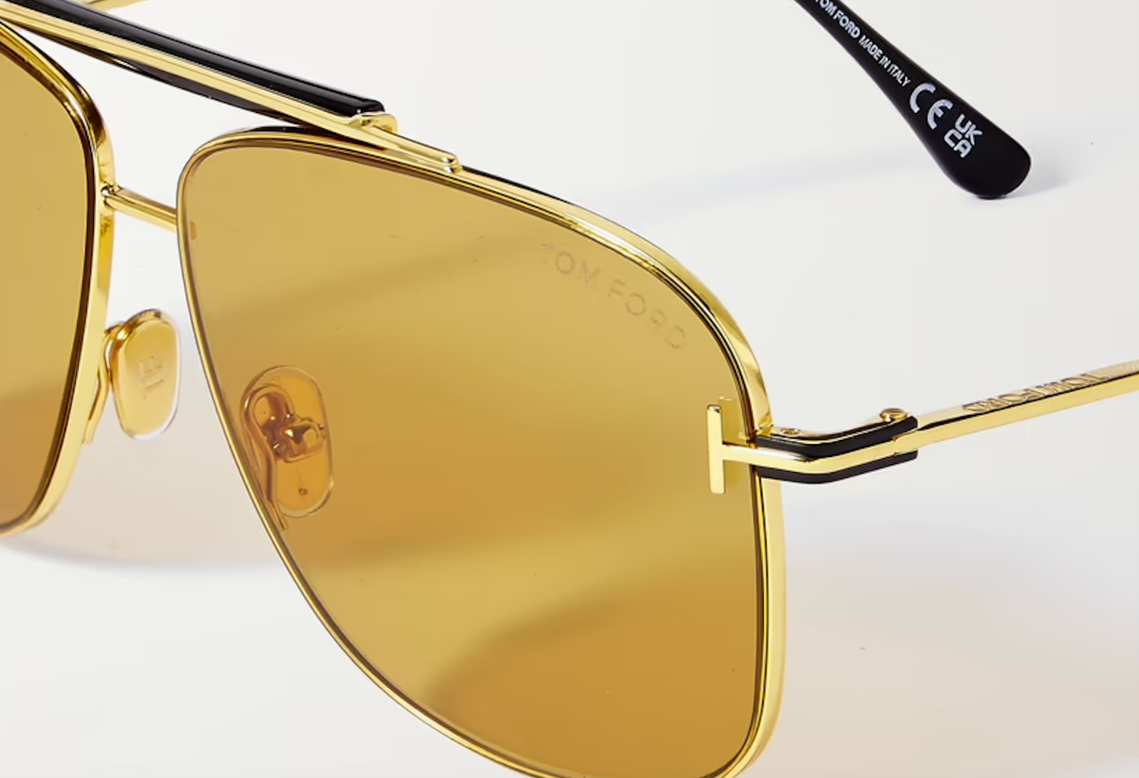 Tom Ford Gold Replacement Screw-in Nose Pads For Sunglasses Eyeglasses Silicone