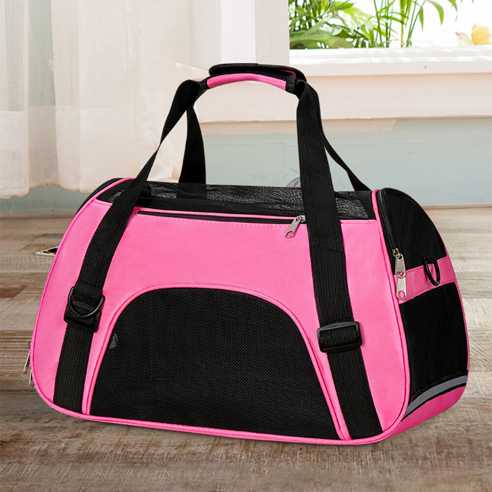 Pet Cat Carrier Hand Bag Soft Sided Breathable Travel Nylon Tote Case S M L