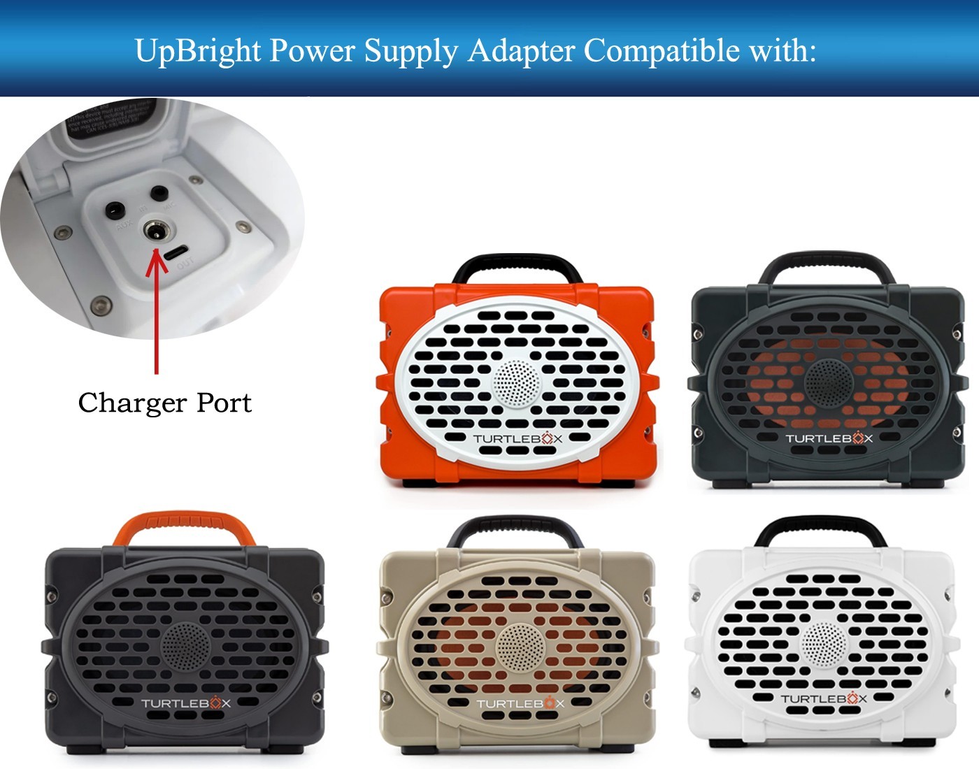 AC Adapter for Turtle Box Turtlebox Gen 2 Gen3 Loud Outdoor Portable 5.0 Speaker