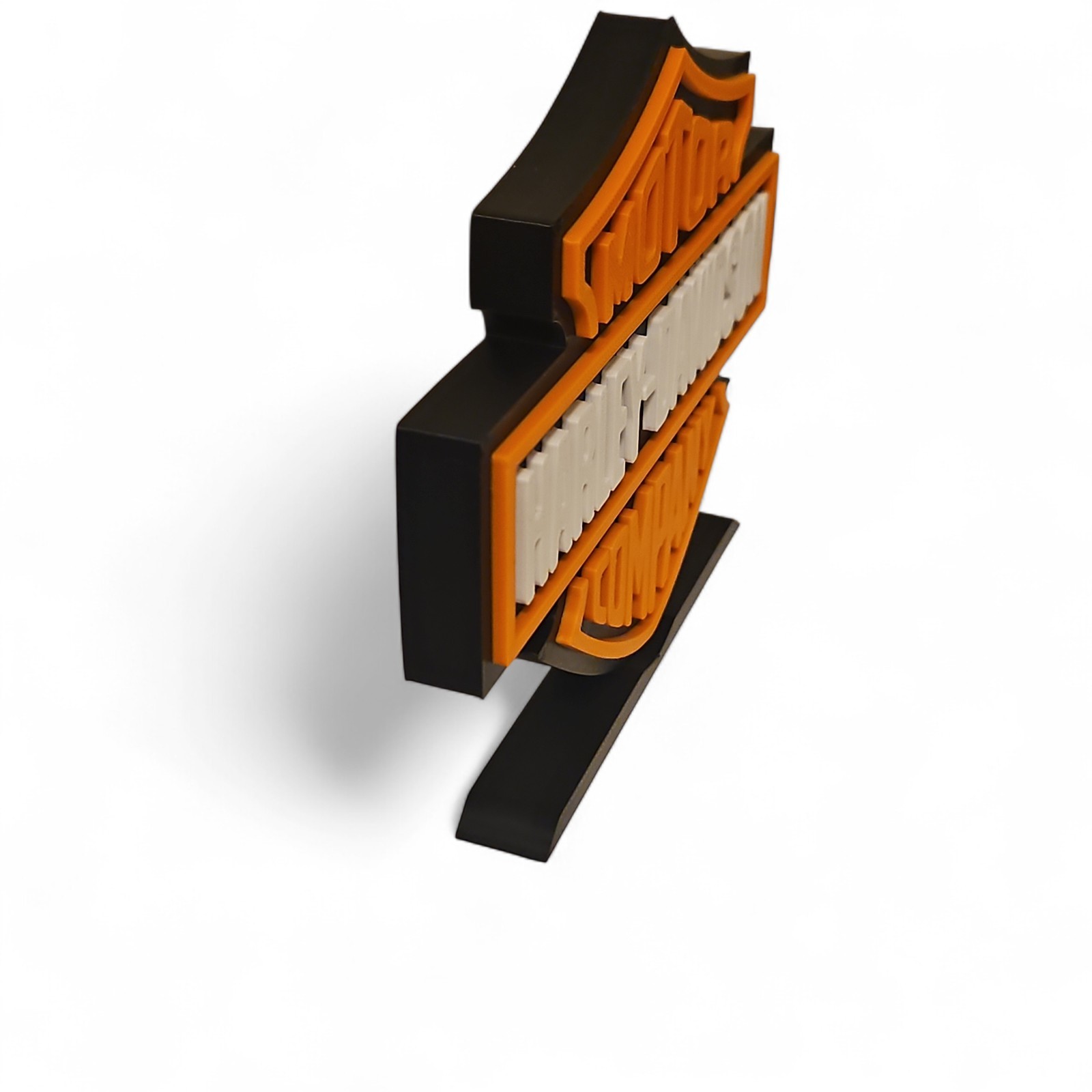 Harley-Davidson Motor Company 3D Logo Display. Freestanding Tabletop Sign.