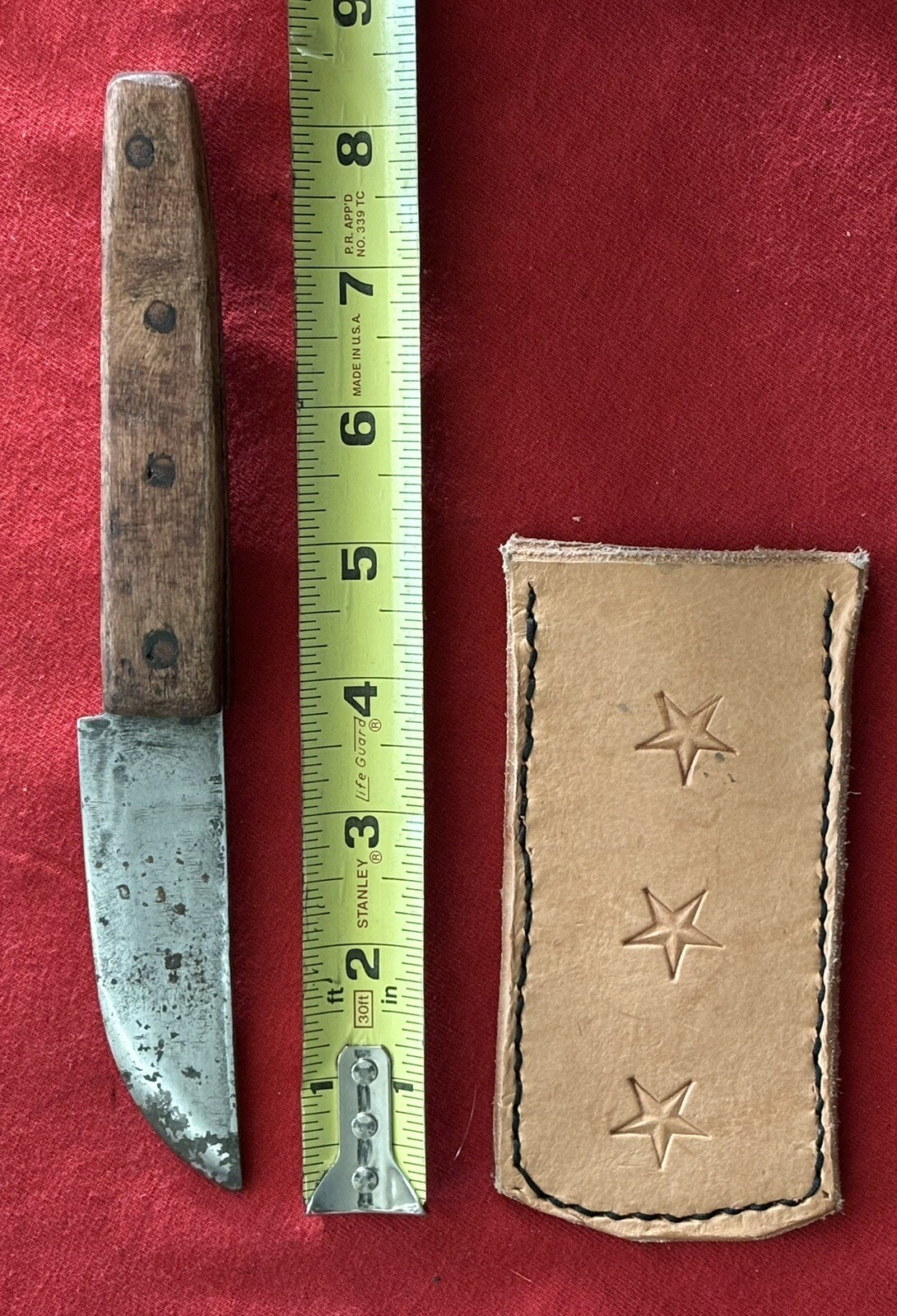 STACEY BROTHERS - CIVIL WAR ERA SHEFFIELD 1800’S - CUT DOWN KNIFE - ANTIQUE