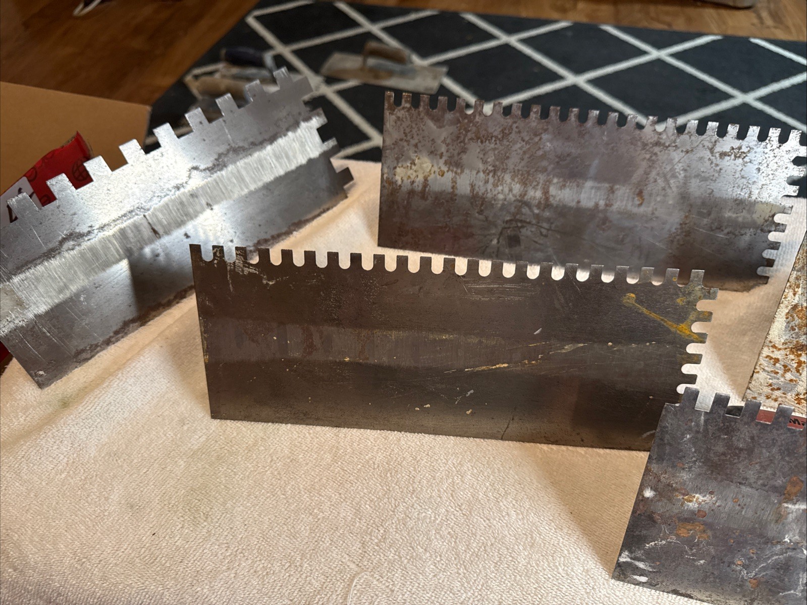 X5 Marshalltown Notched Trowels with Durasoft Handle & Different sizes