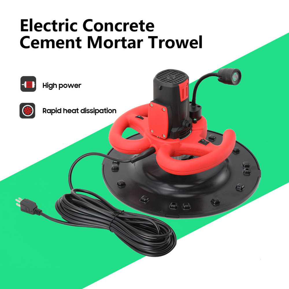 1680W Electric Concrete Cement Mortar Trowel Wall Plaster Smoothing Machine 15"