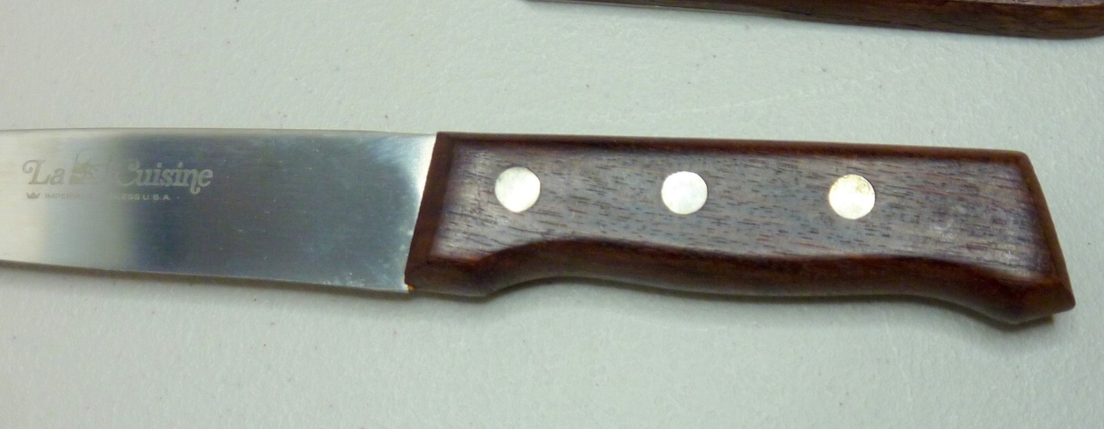 JA Henckels Pro, Cuisine, Wood Handles Japan Vtg. 4 High Quality Knives