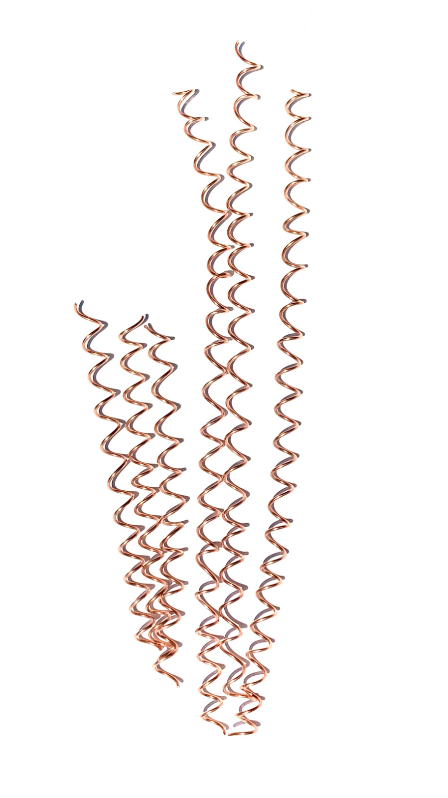 ElectroCulture Copper Coil Antenna Plant Stakes for Gardening and Farming