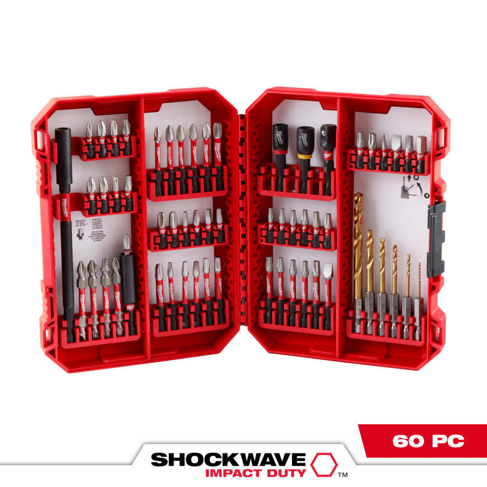 Milwaukee 48-32-4097 SHOCKWAVE Impact Duty Drill/Drive Set - 60PC