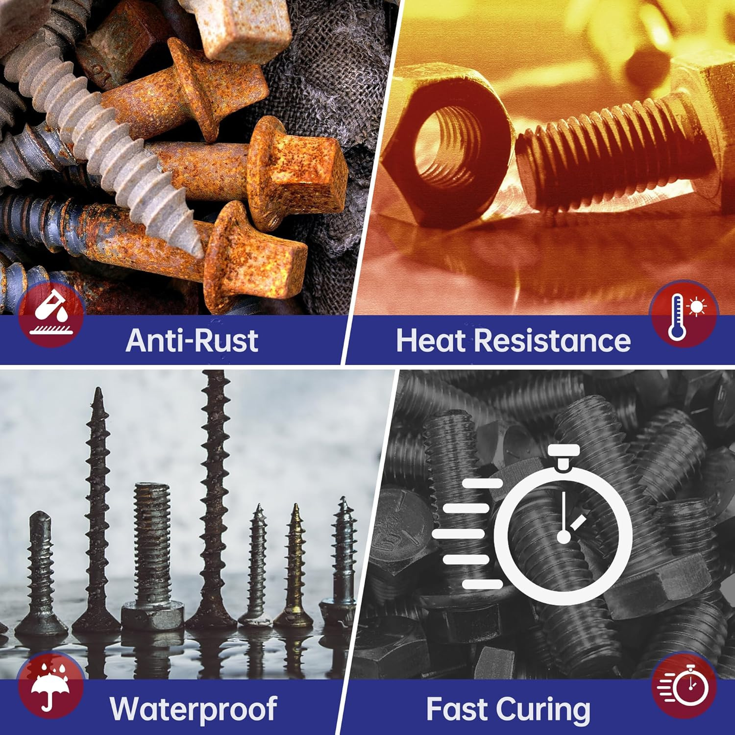 ThreadLocker 242 and 271, Thread Lock Medium and High Strength Lock Tight & Seal