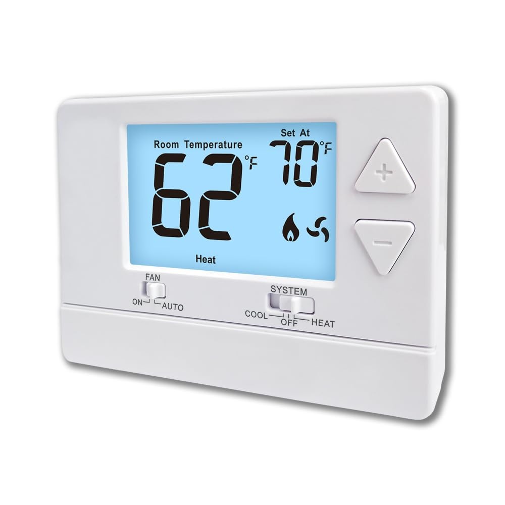 NonProgrammable Thermostat for Home, Digital Energy-Saving Thermostat,Single-