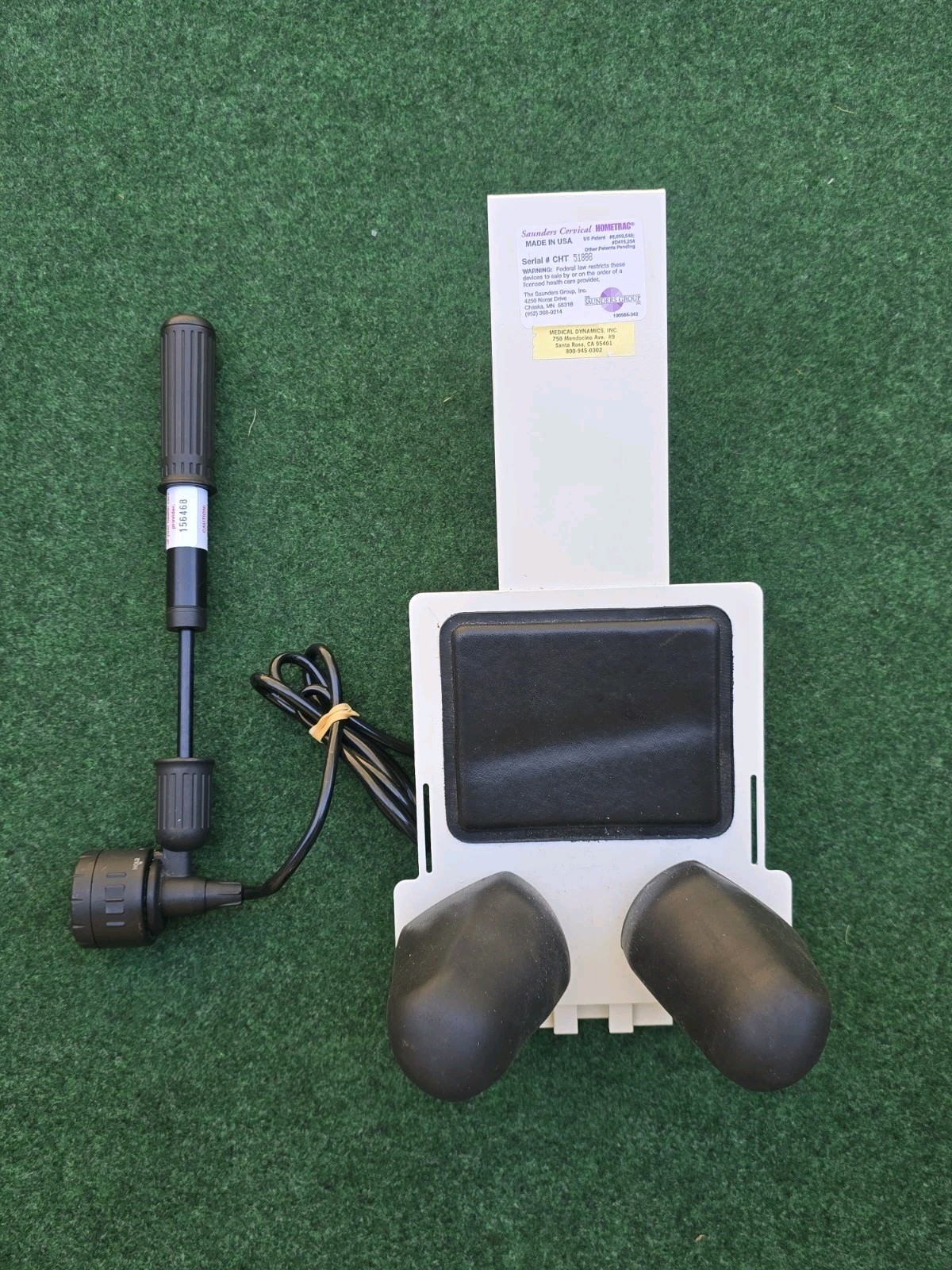 Saunder Cervical Neck Traction Home Trac Deluxe Device WORKS LOOK READ !!