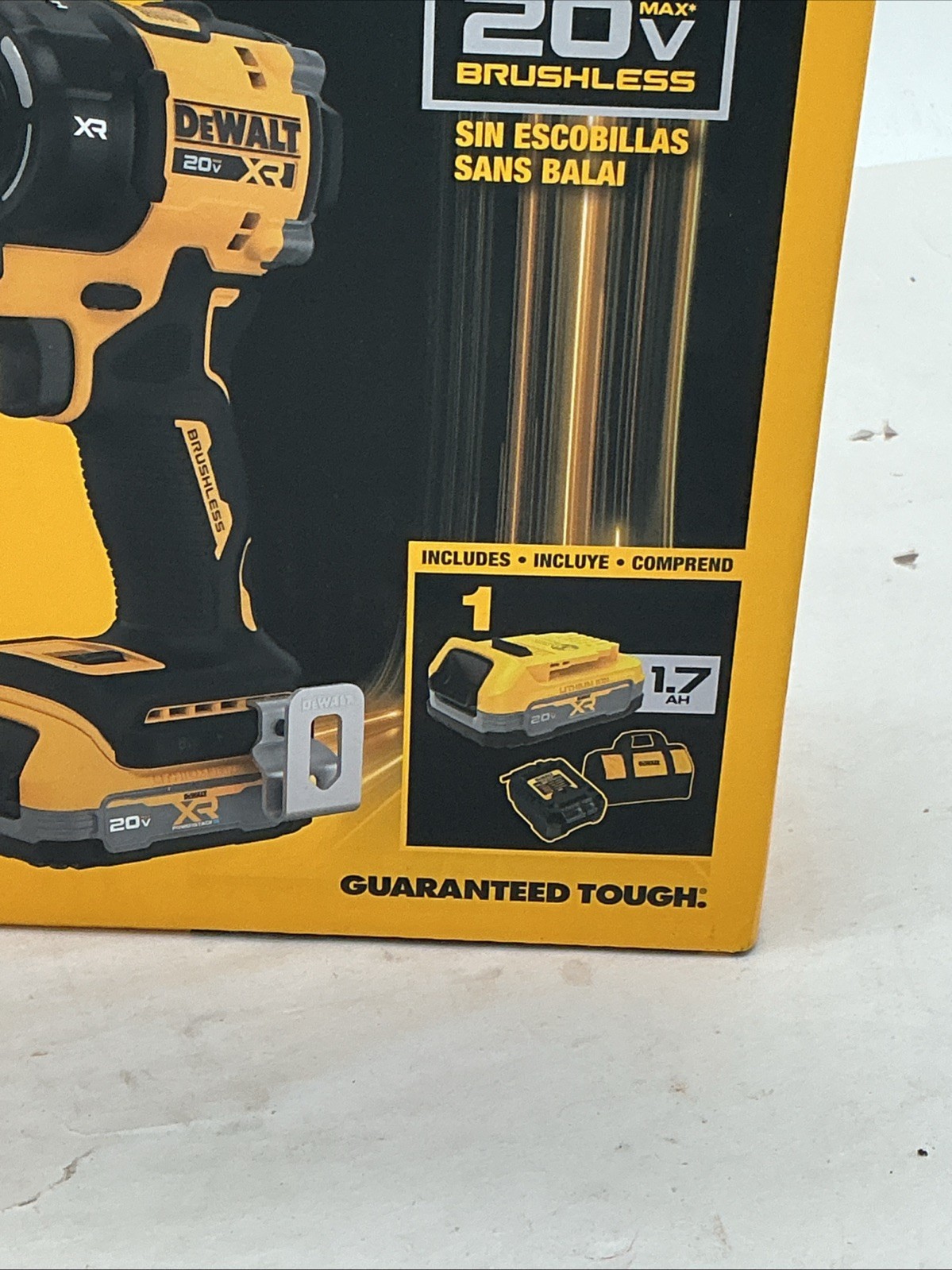New Dewalt Impact Driver Kit W/1.7ah Power stack Battery DCF870E1