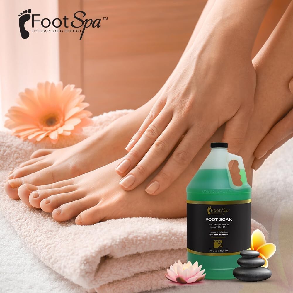 Foot Spa Pedi Spray Antiseptic Mint & Eucalyptus 128oz / 1 GALLON