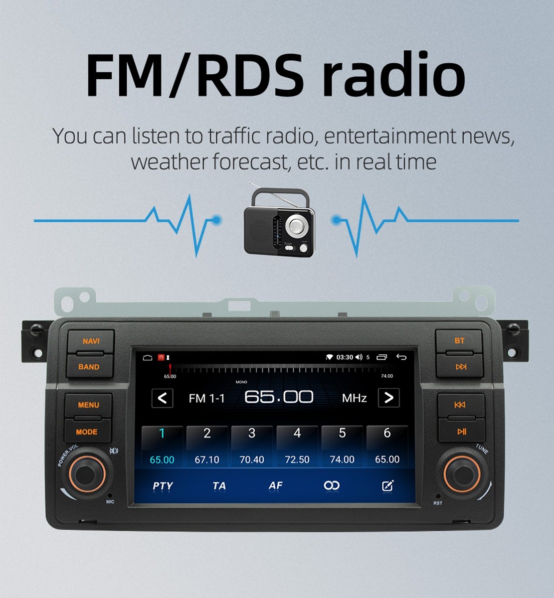 New Android 13 Car Stereo Radio GPS for BMW E46 M3 318/320/325/330/335 1998-2006