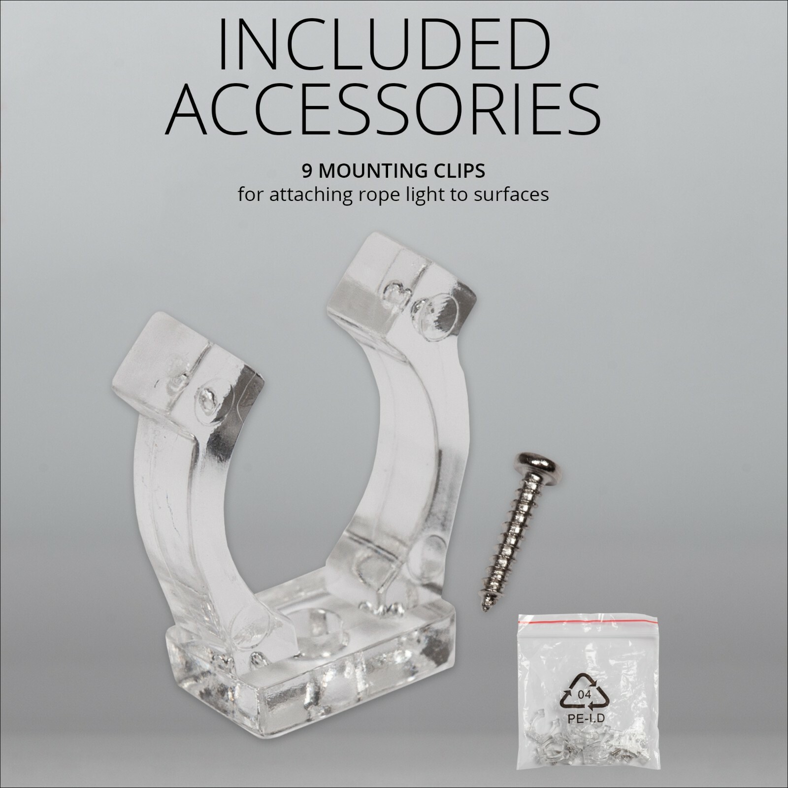 18 ft Heavy Duty LED Rope Light Kits Connectable Indoor Outdoor Tube Lights