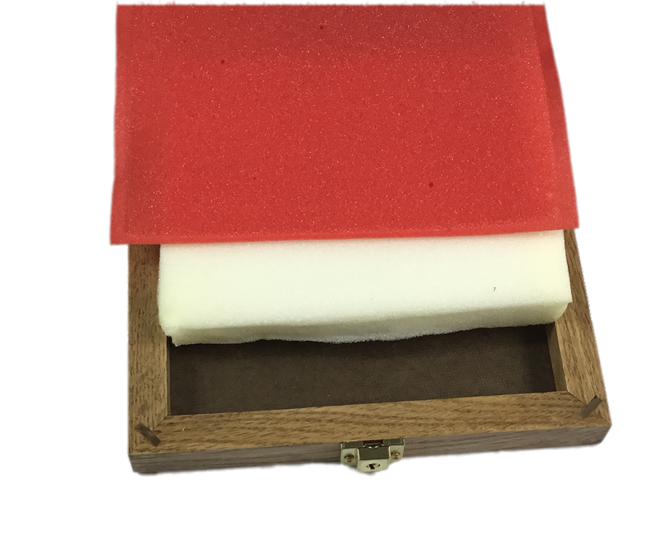 Oak Wood Display Case 7 1/2 x 9 1/2 x 2 for Arrowheads Knives Coins & More