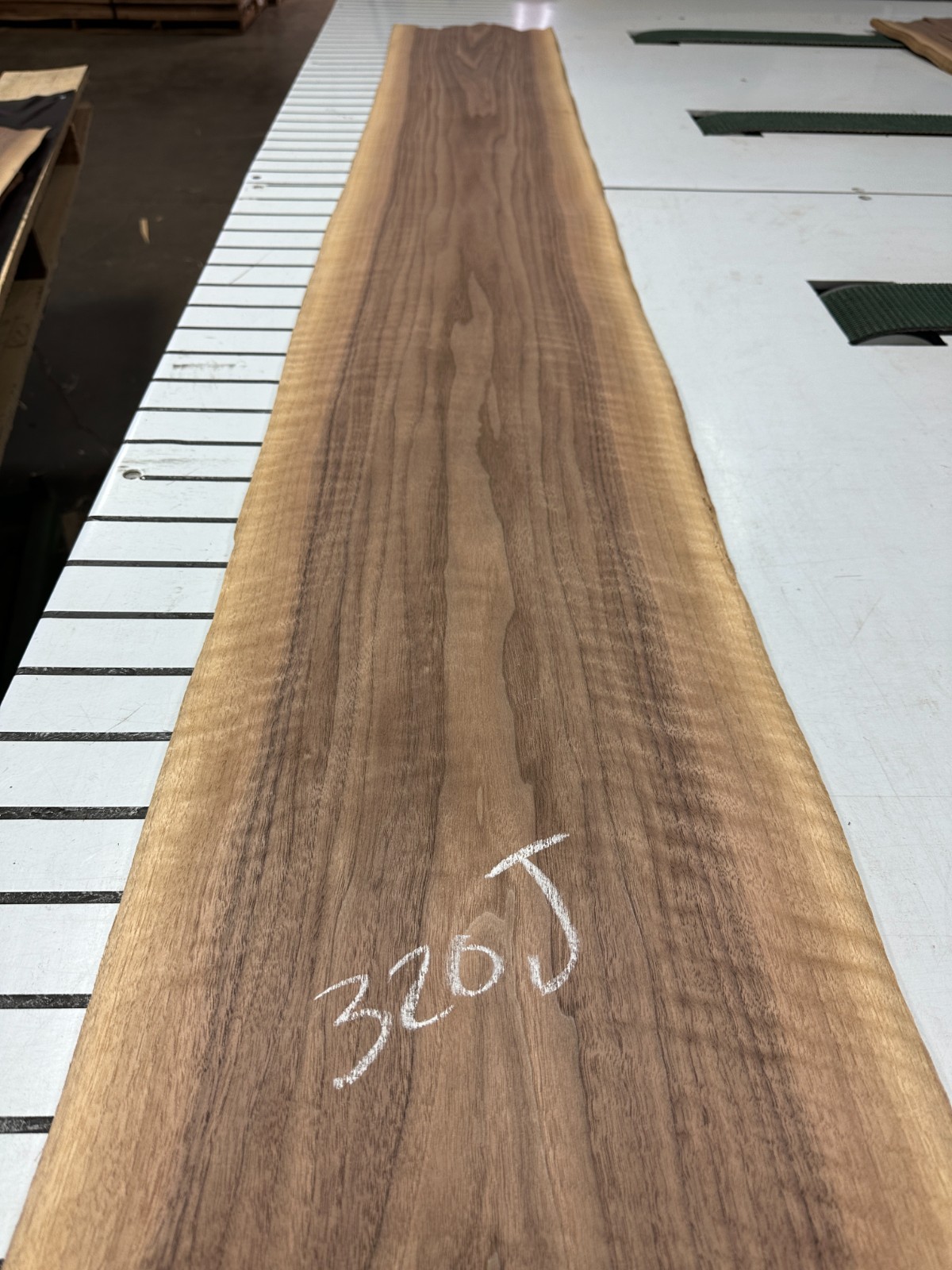 Walnut Raw Wood Veneer 2 sheets 103'' x 11'' 320J