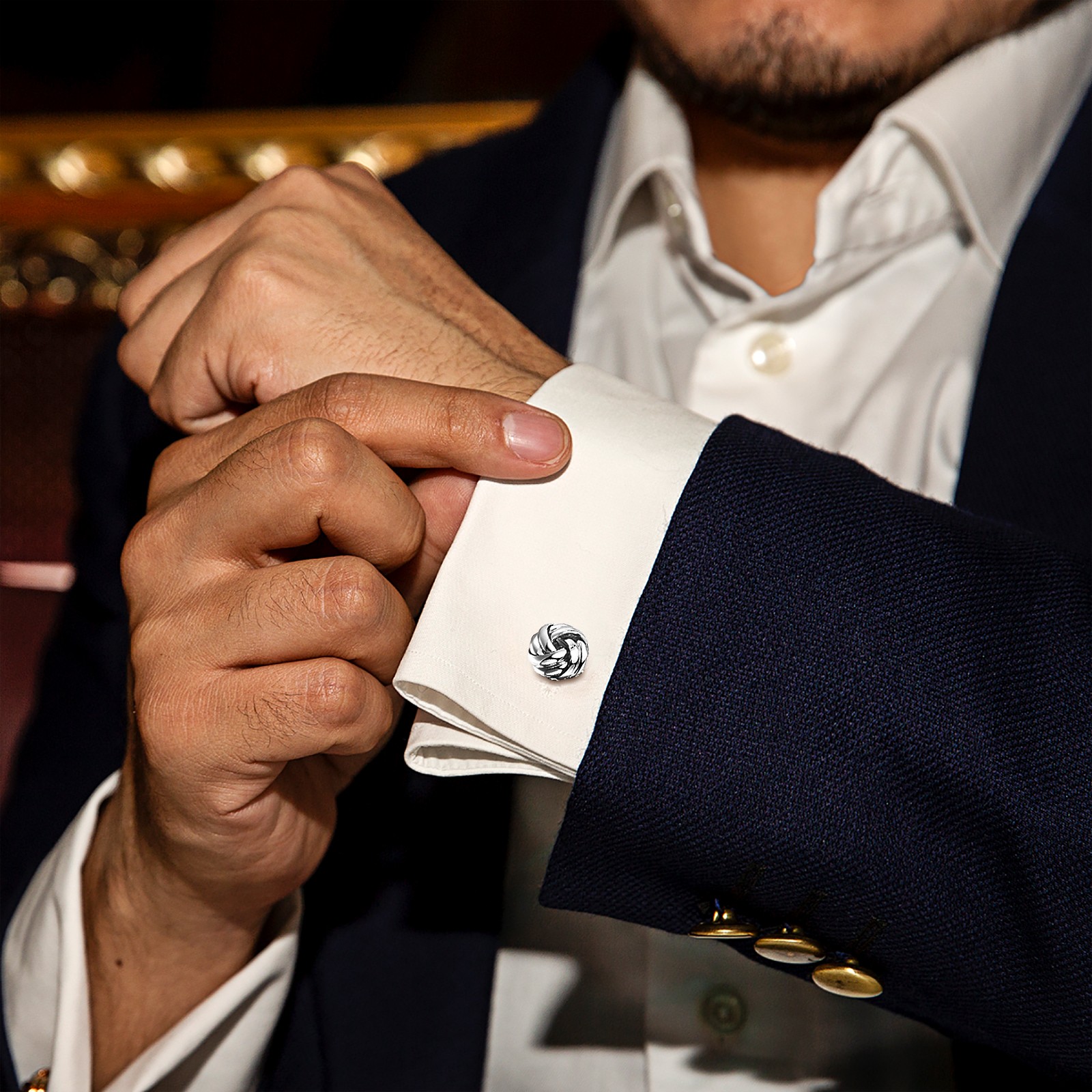 6 Pairs Men's Square Round Cufflinks Set Business Wedding Anniversary Cufflinks