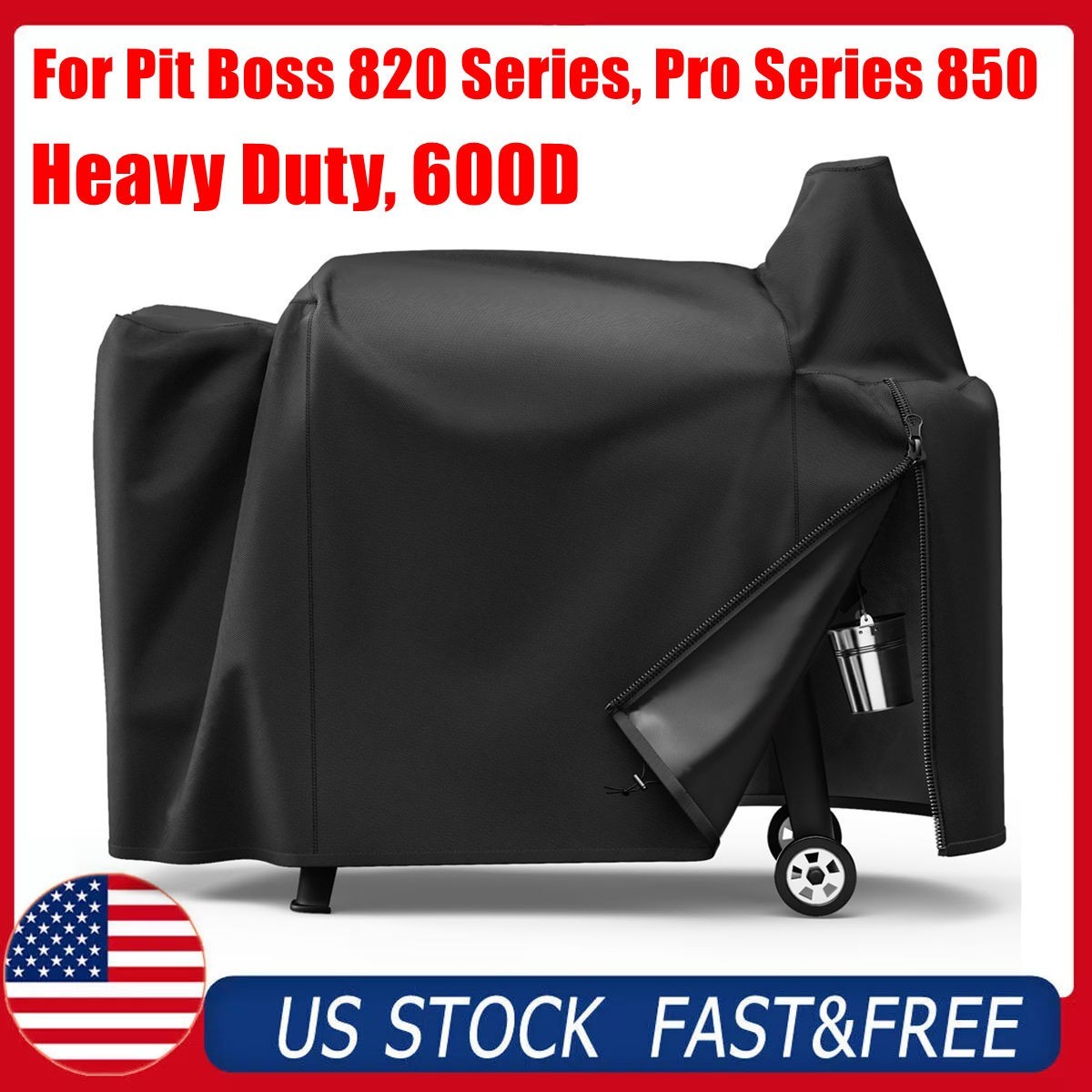 Upgraded Pellet Grill Cover for Pit Boss 820 Series, Pro Series 850, Heavy Duty