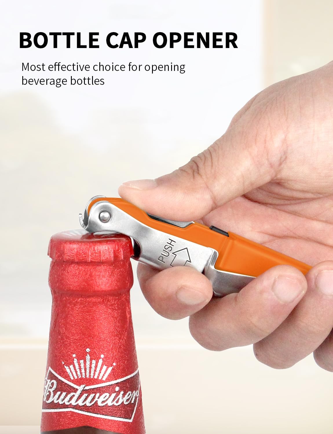 CORKAS Wine Key - Professional Handcrafted Heavy 4, Pink/Red/Orange/Black