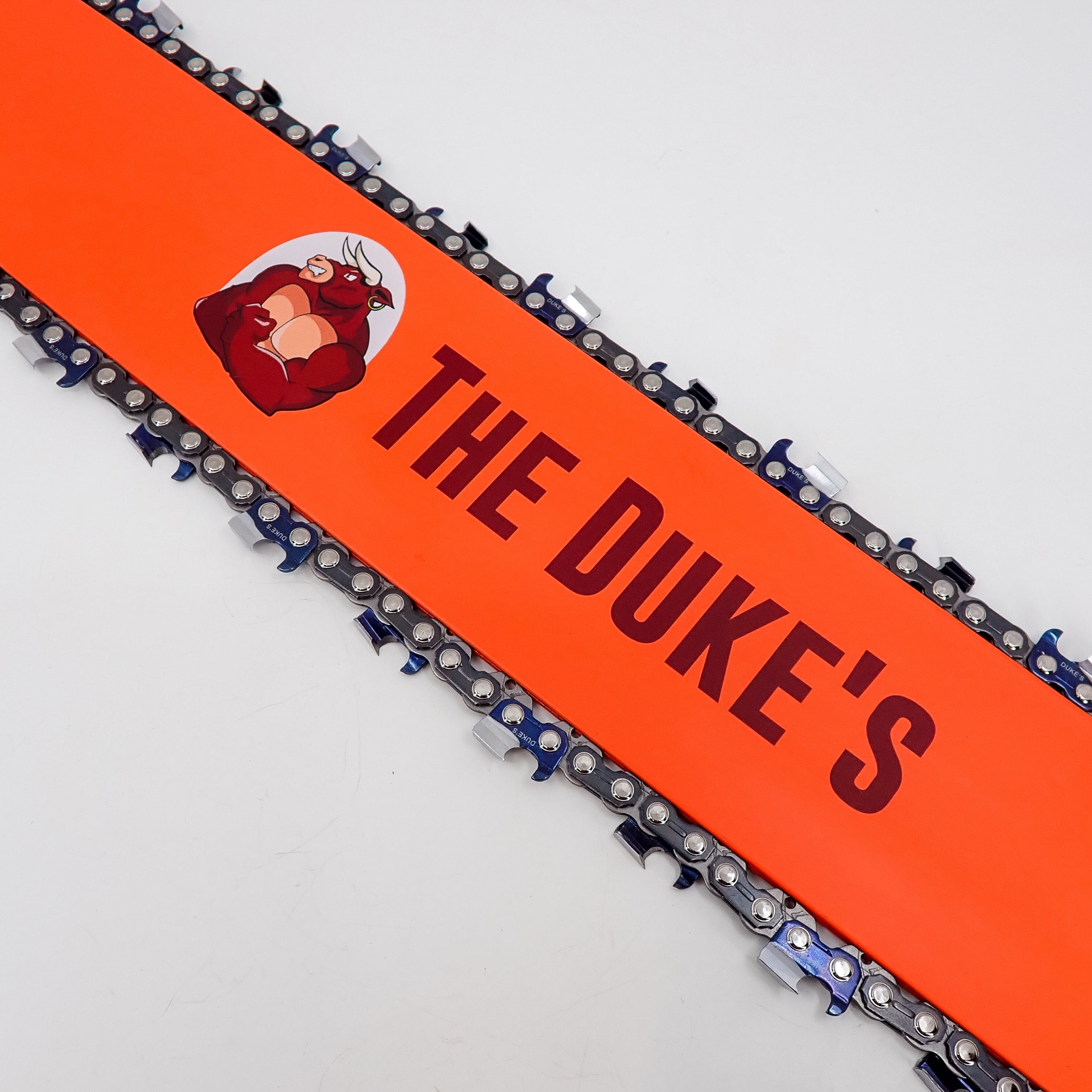 THE DUKE'S BAR AND FULL CHISEL HARD CHROME CHAIN COMBO