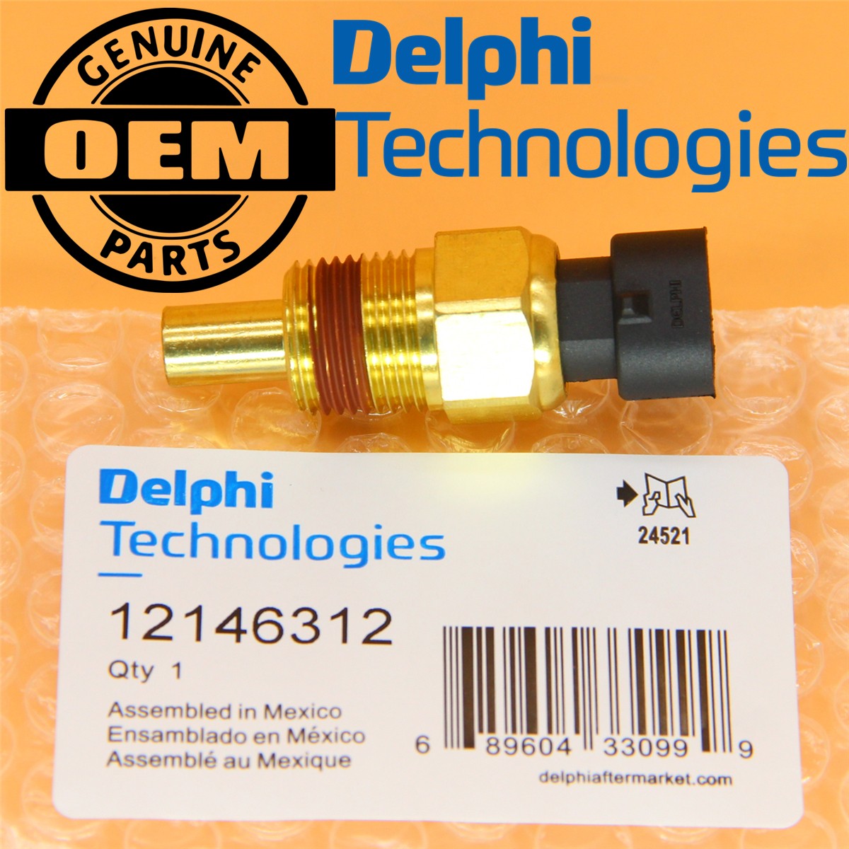 12146312 Engine Coolant Temperature Sensor fit for Chevrolet C1500 Pontiac