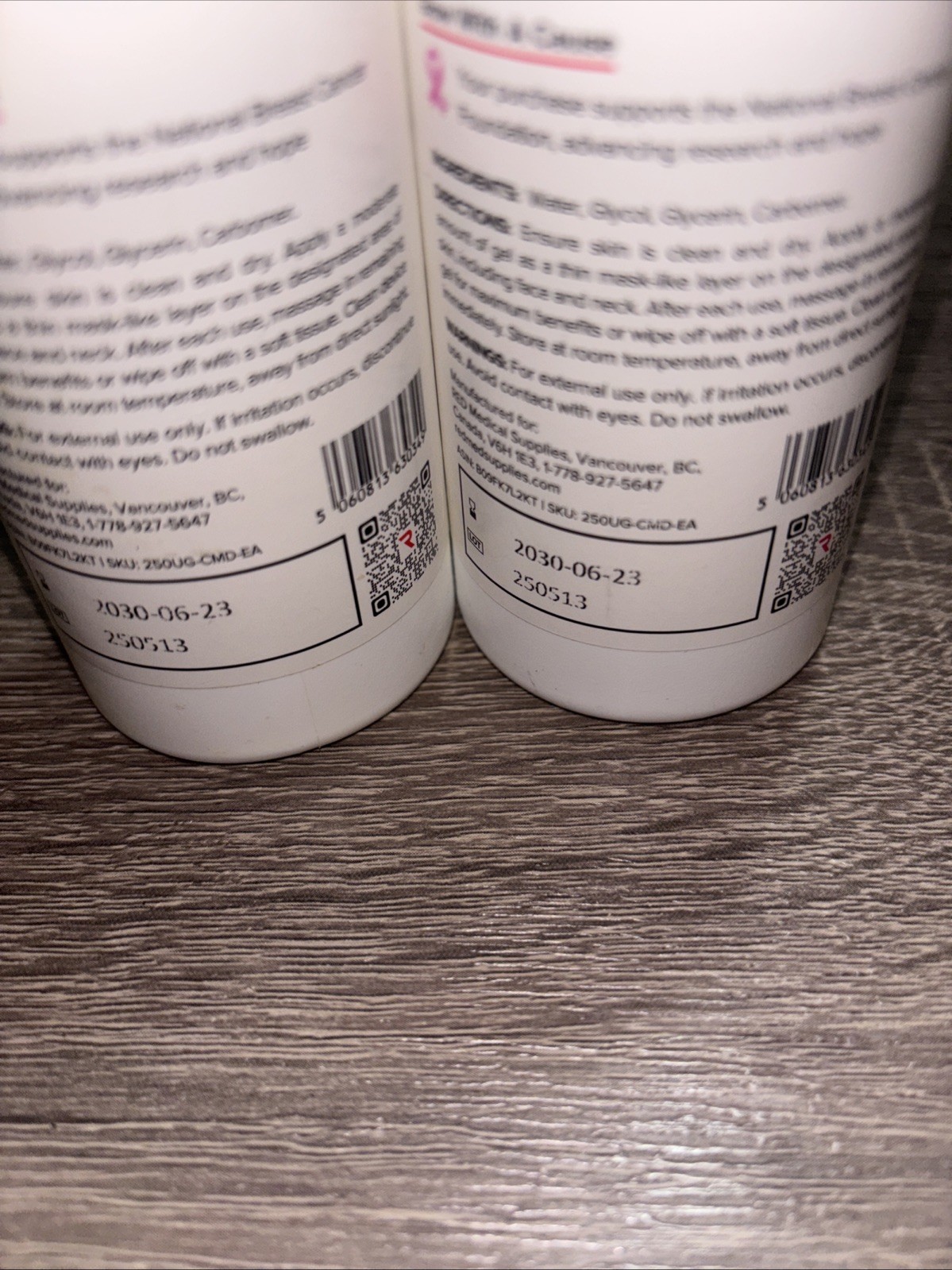 2 Two New Red Microcurrent Conductive Gel Hypoallergenic 8.45 Oz 250ml each.