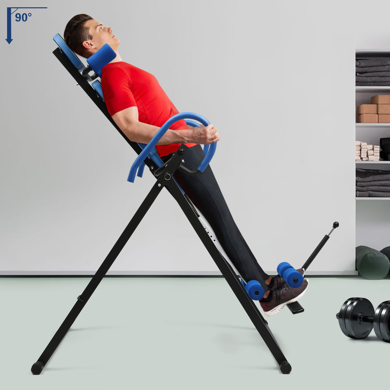 Therapy Pad Back Pain Relief Fitness Inversion Table Teeter Stretcher Machine US