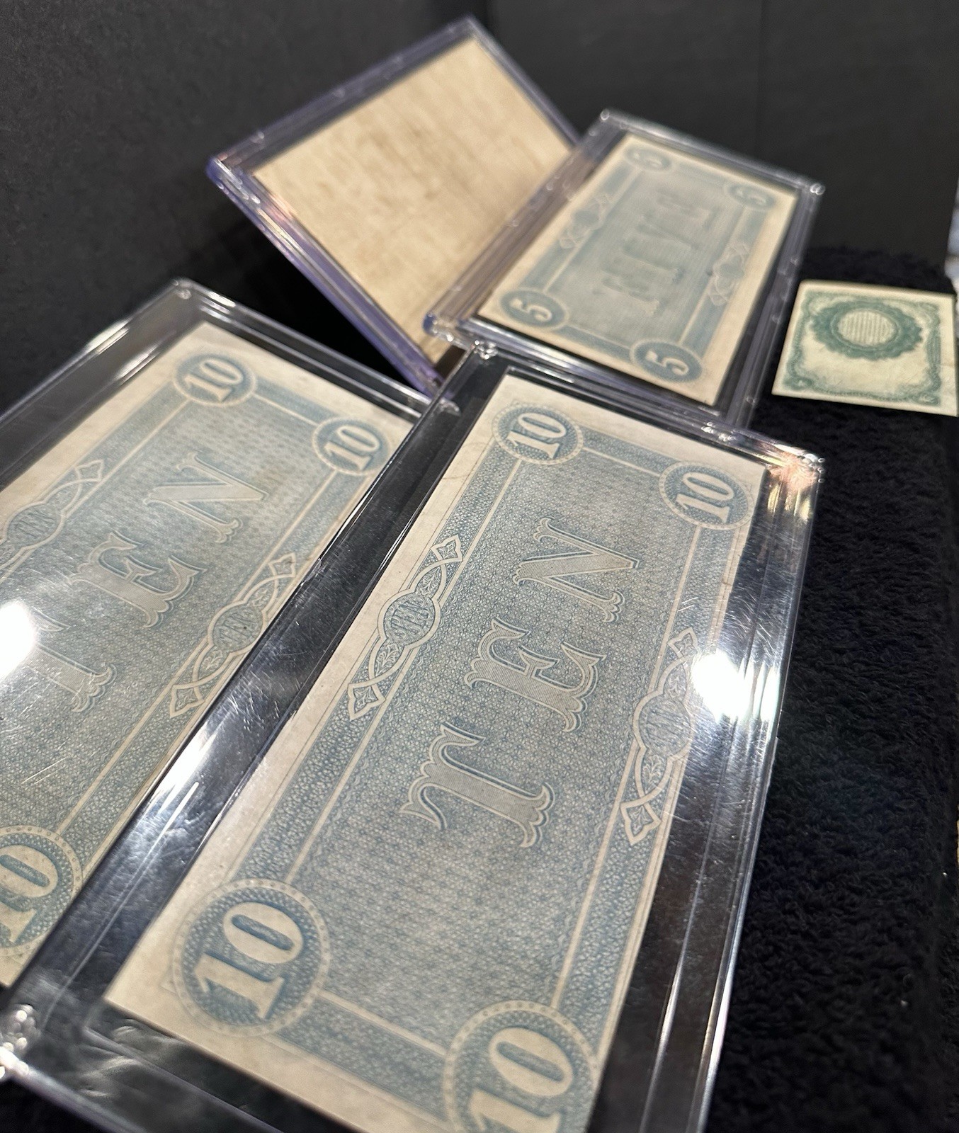 FIVE (5) Piece Confederate Currency Lot- $10 $5 $20 Notes & 10C Fractional Note