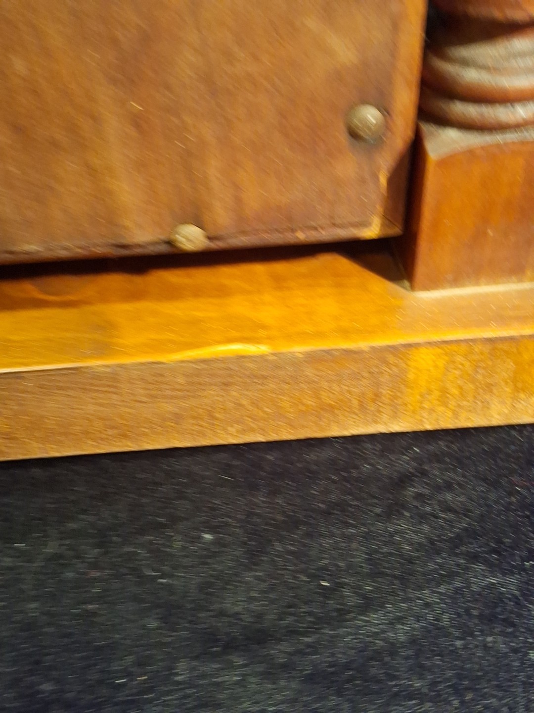 Antique Wood Tabletop Vanity Dressing Table with Falconer Durever Swivel Mirror